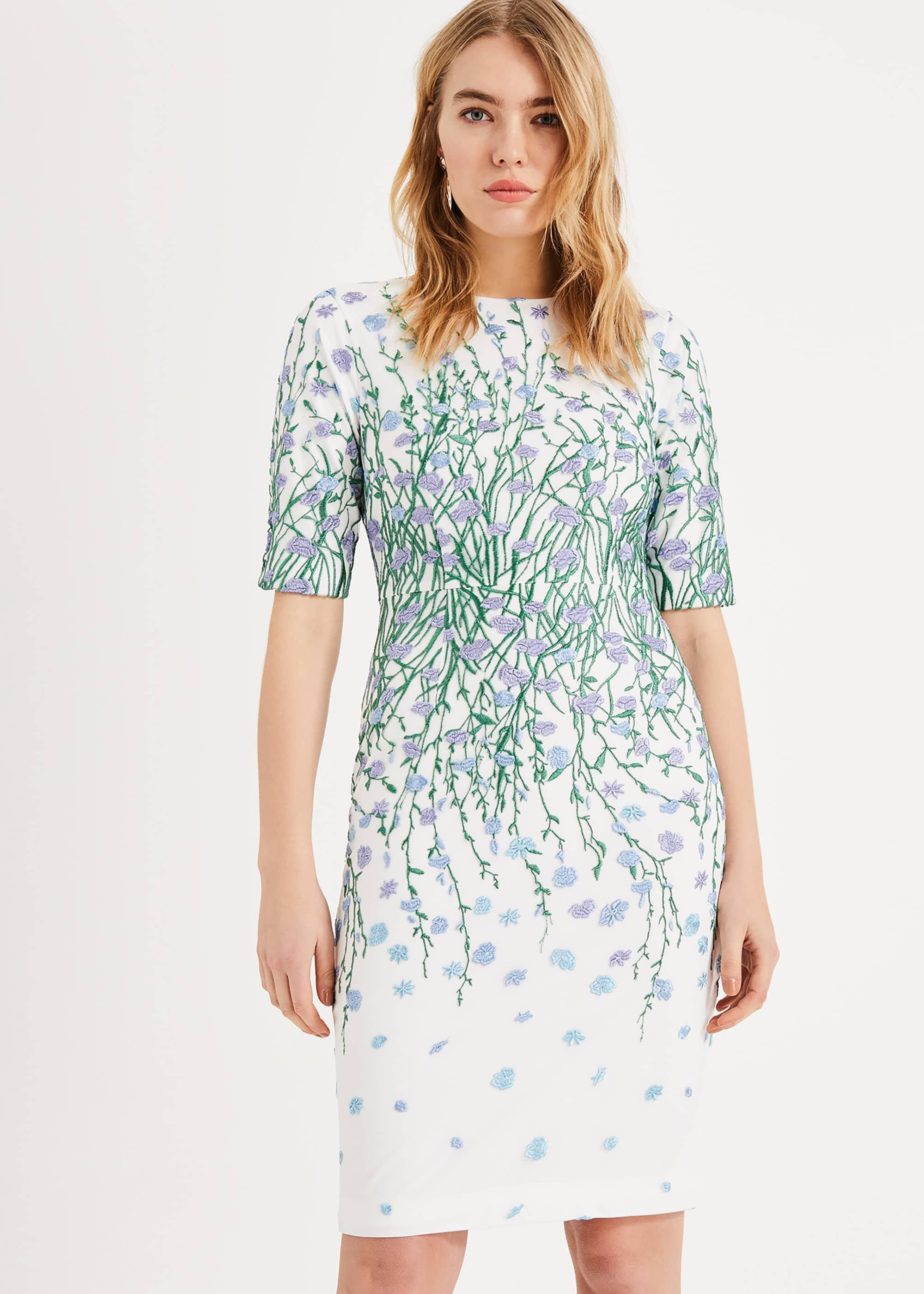 Julie Embroidered Flower Dress