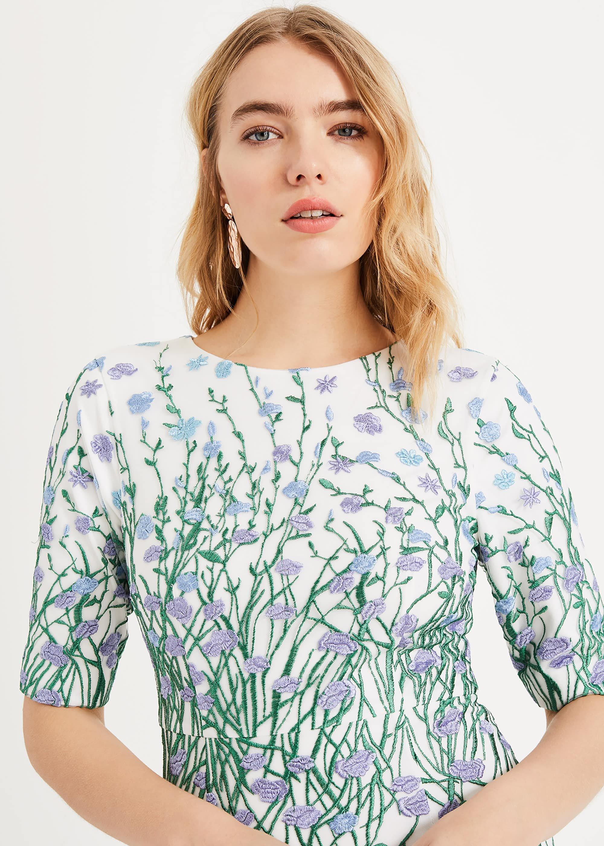 Julie Embroidered Flower Dress