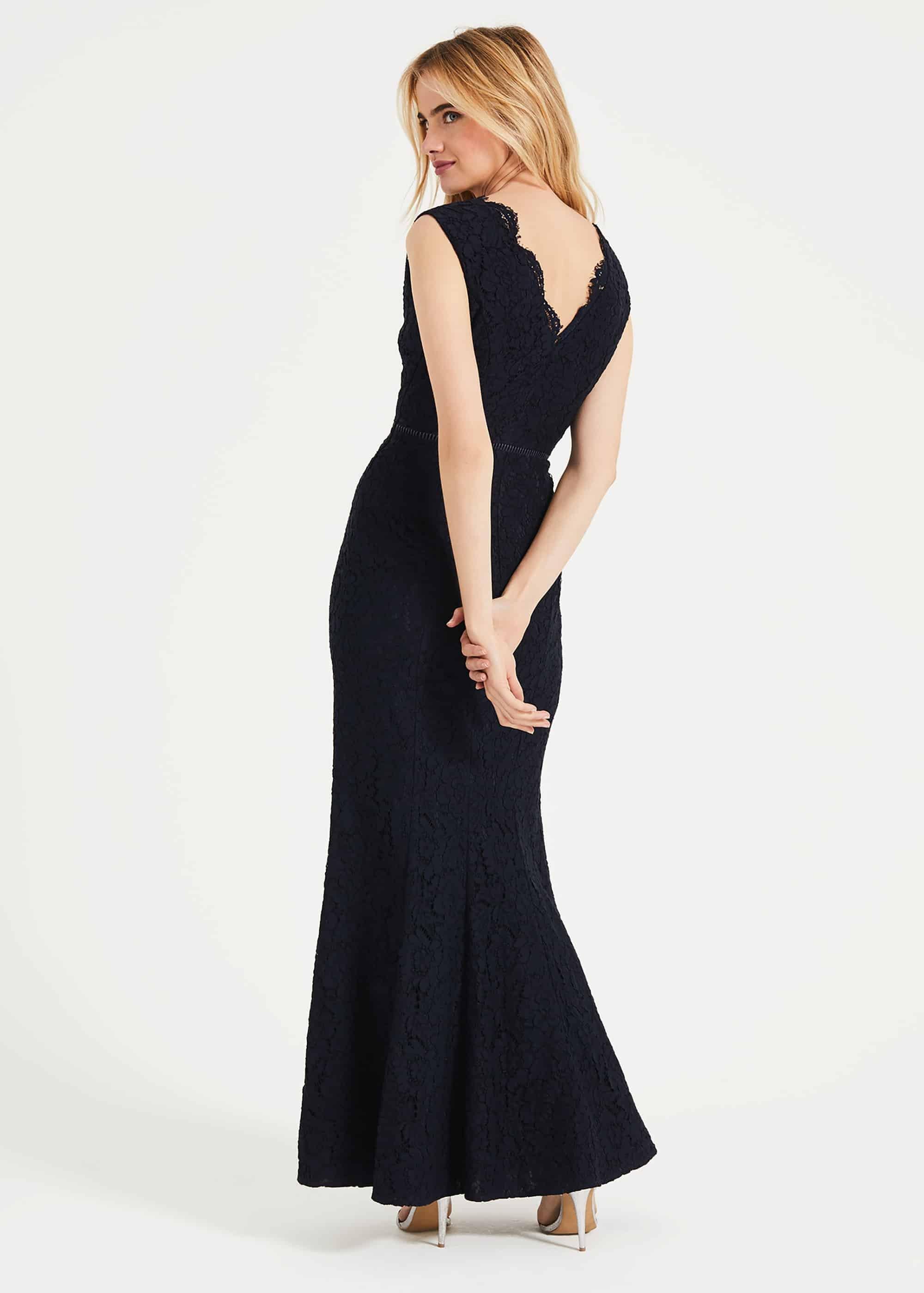 Paola Lace Fishtail Dress
