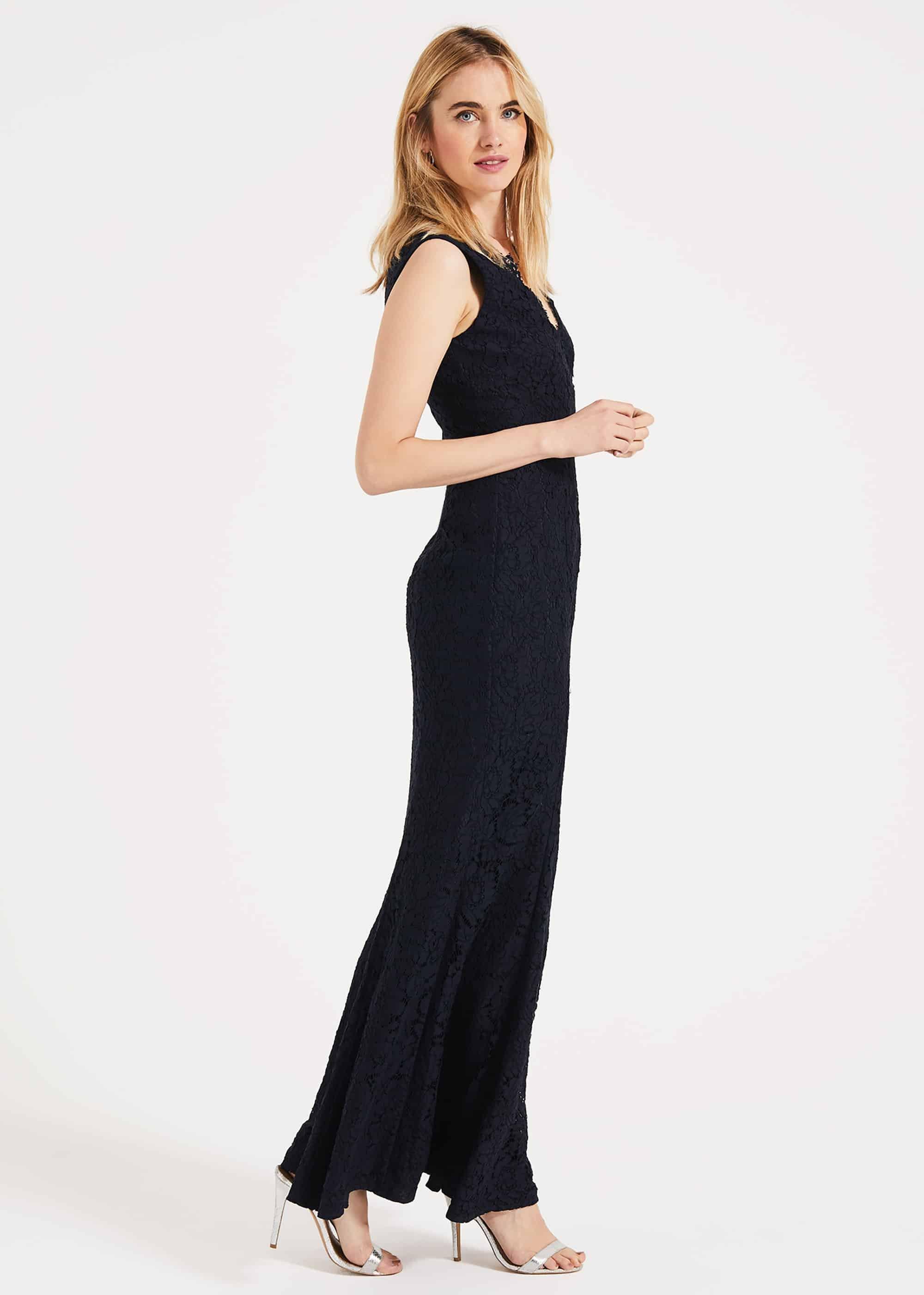 Paola Lace Fishtail Dress
