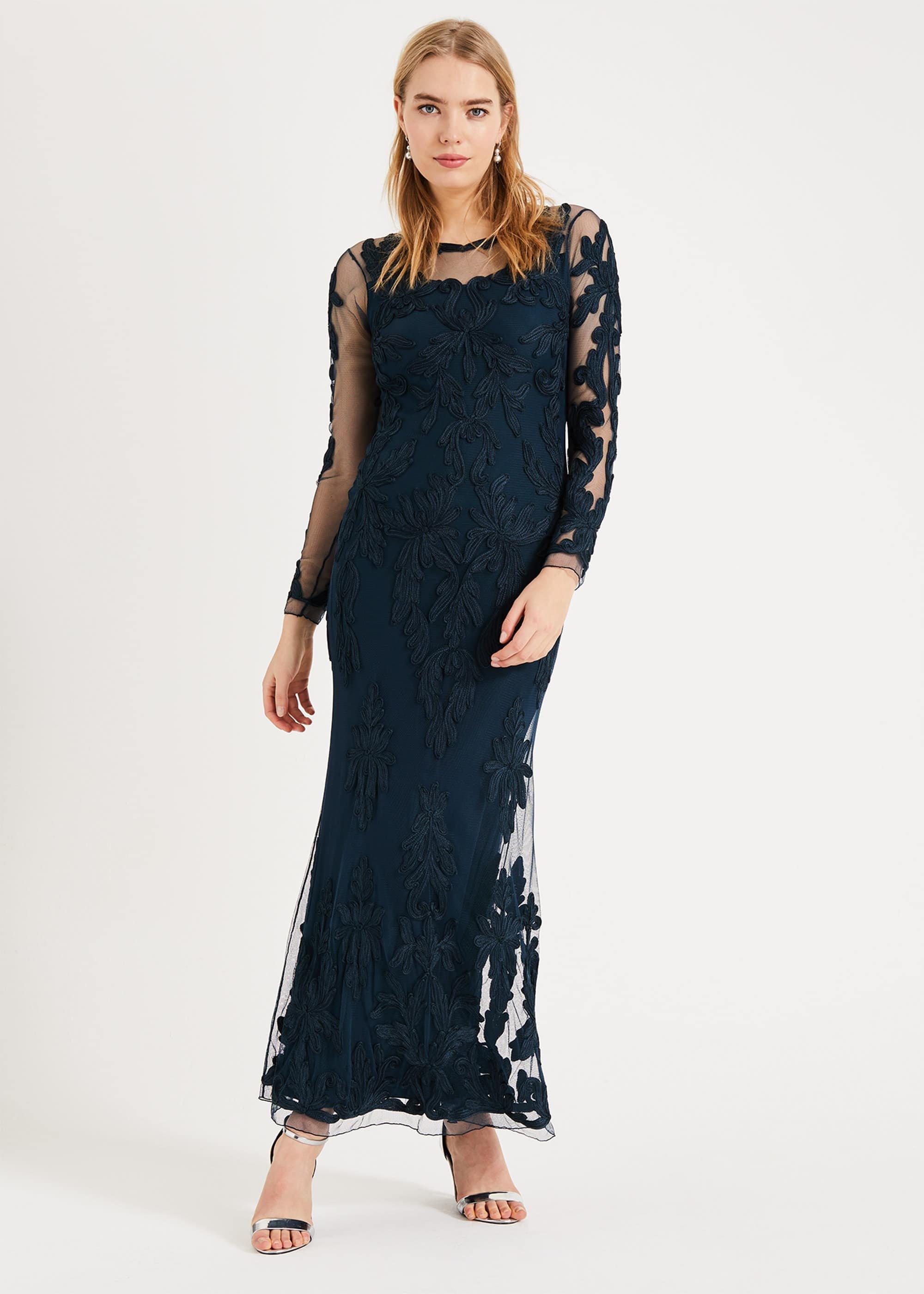 Leticia Tapework Lace Maxi Dress