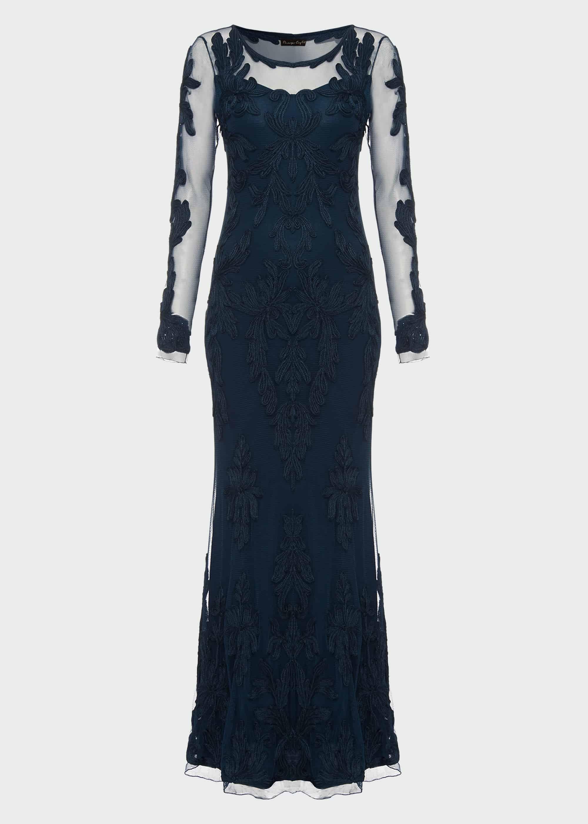 Leticia Tapework Lace Maxi Dress