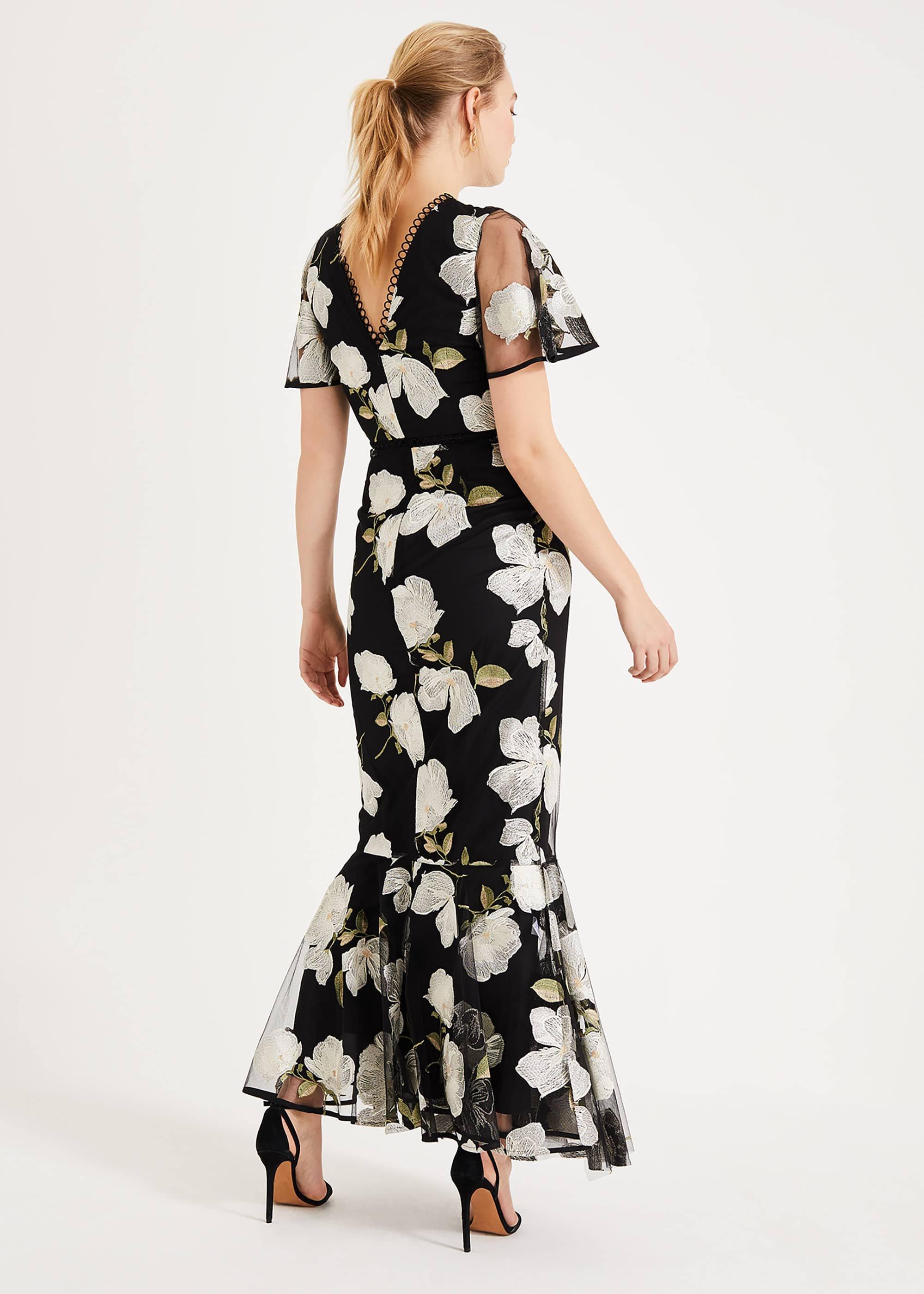 Christine Embroidered Maxi Dress