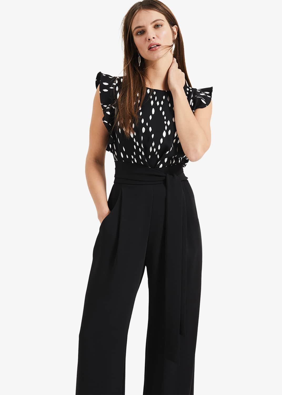 Victoriana Foil Print Jumpsuit