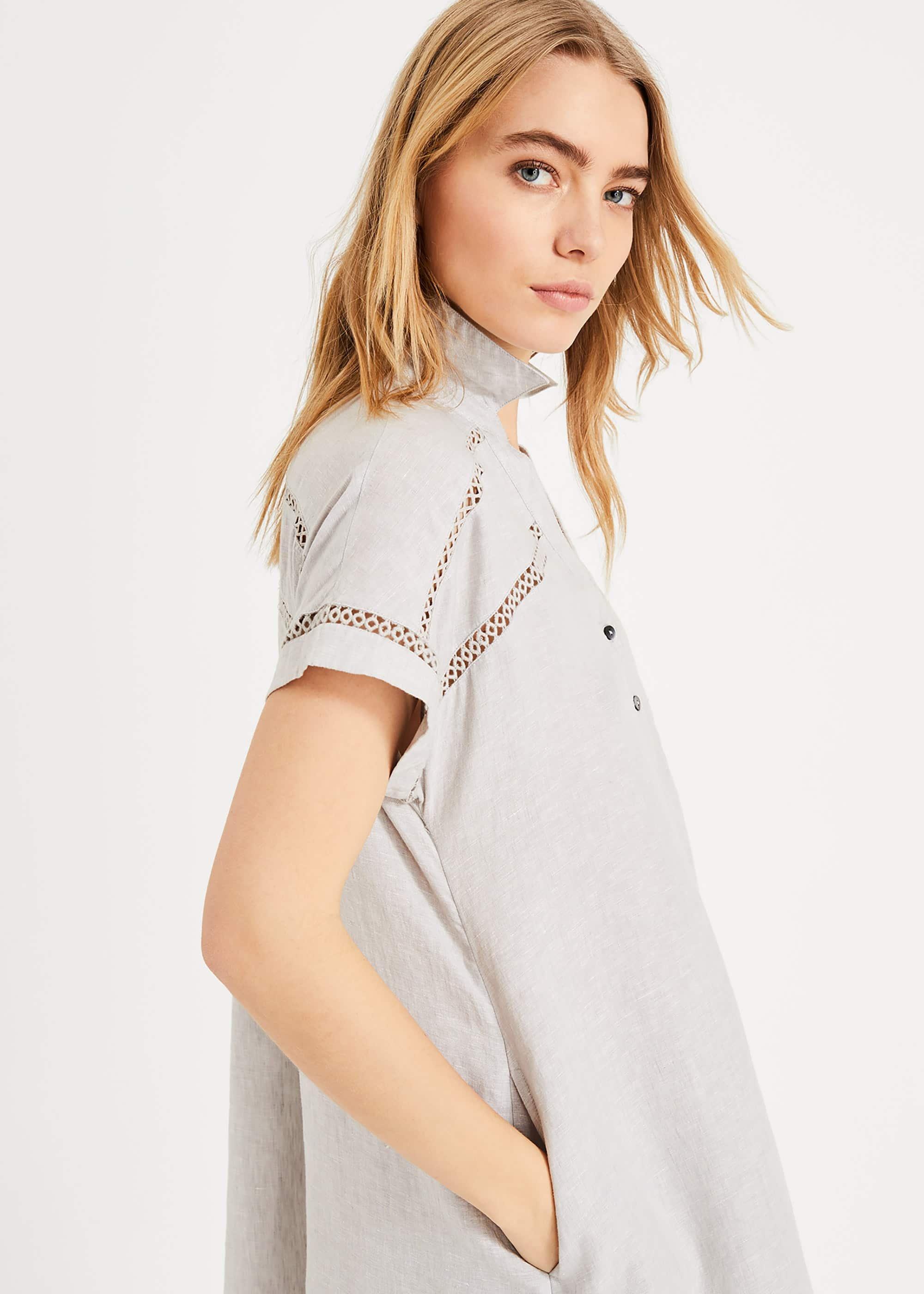 Arla Linen Swing Dress