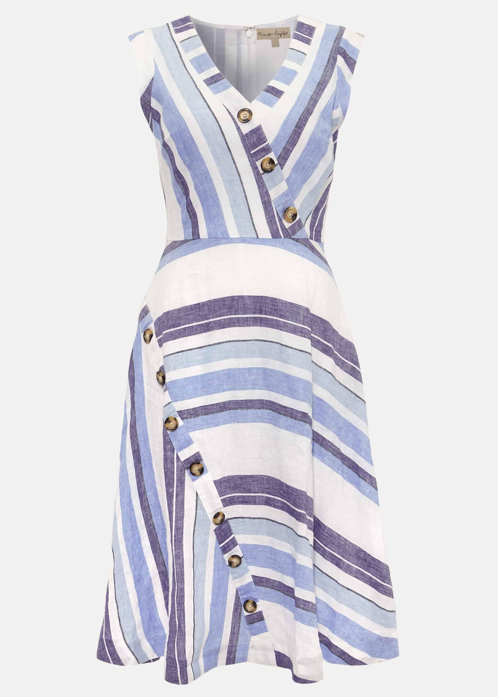 Carie Linen Stripe Dress