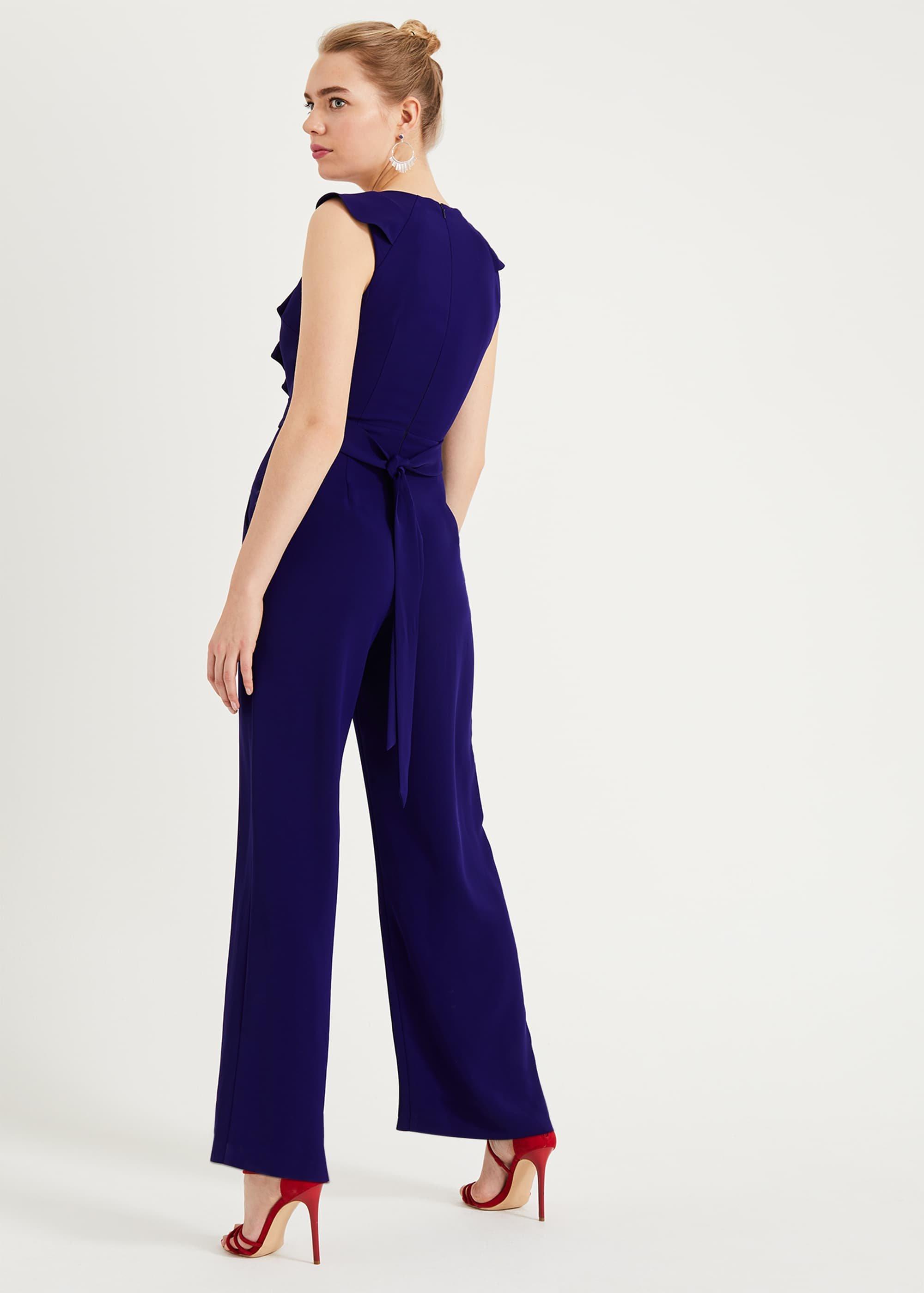 Linda Frill Wrap Jumpsuit