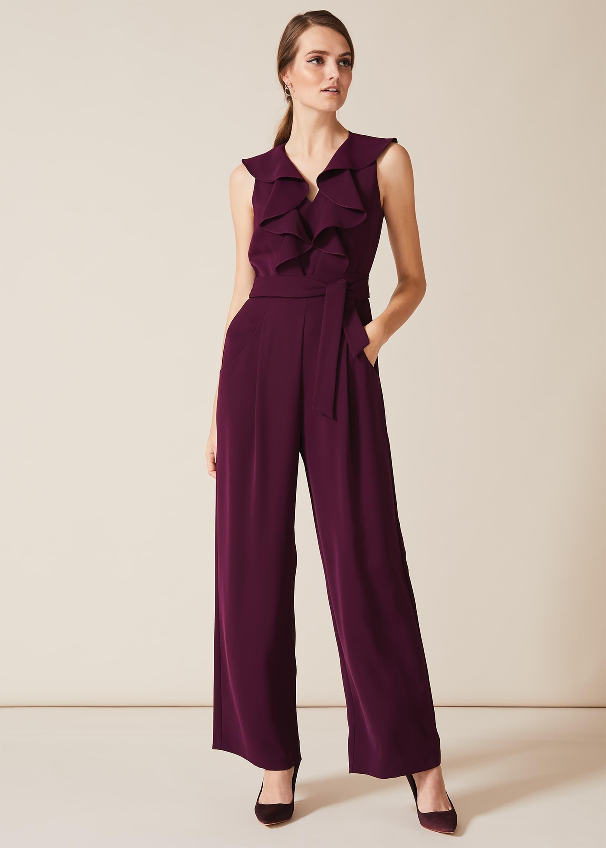 Linda Frill Wrap Jumpsuit