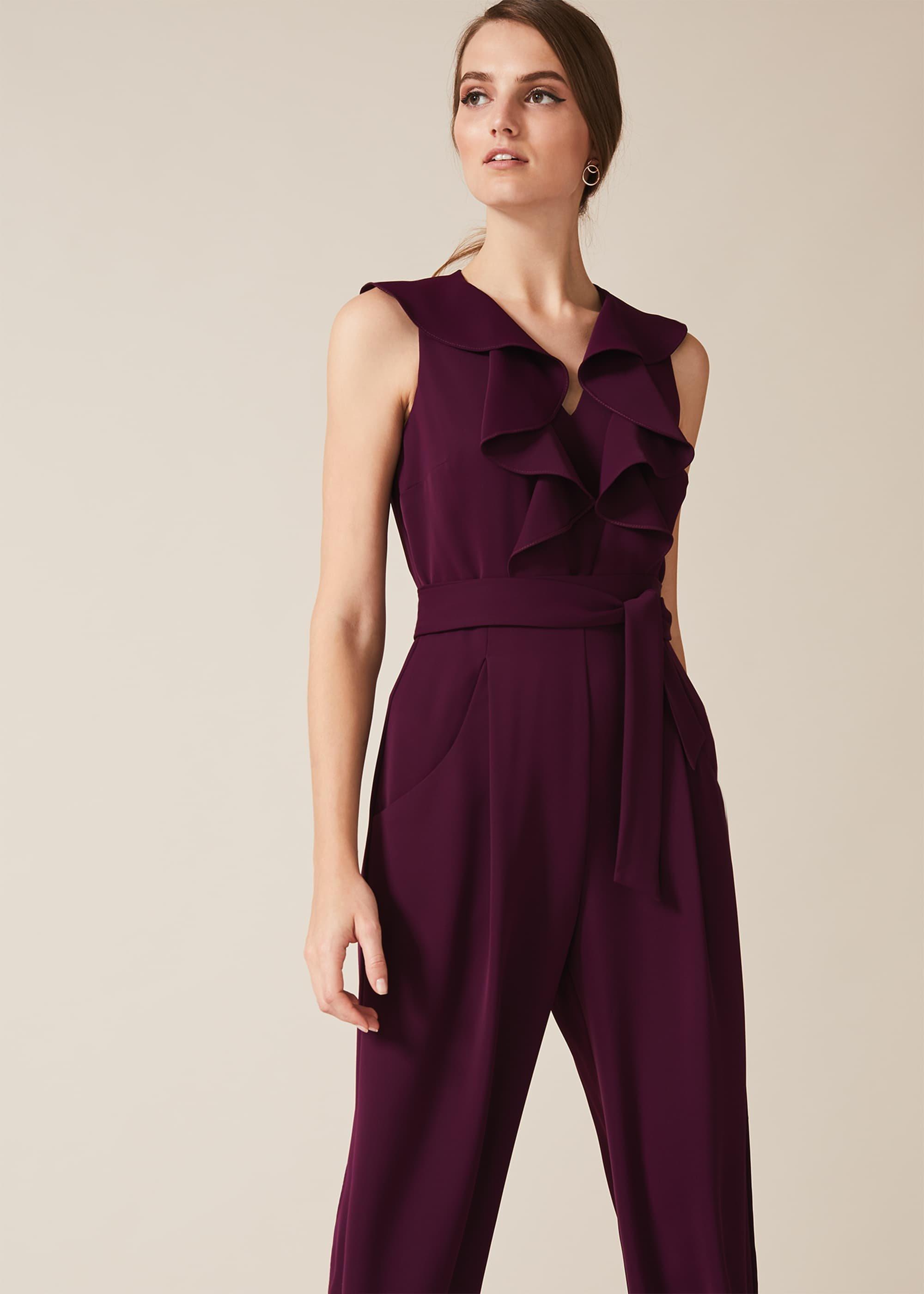 Linda Frill Wrap Jumpsuit