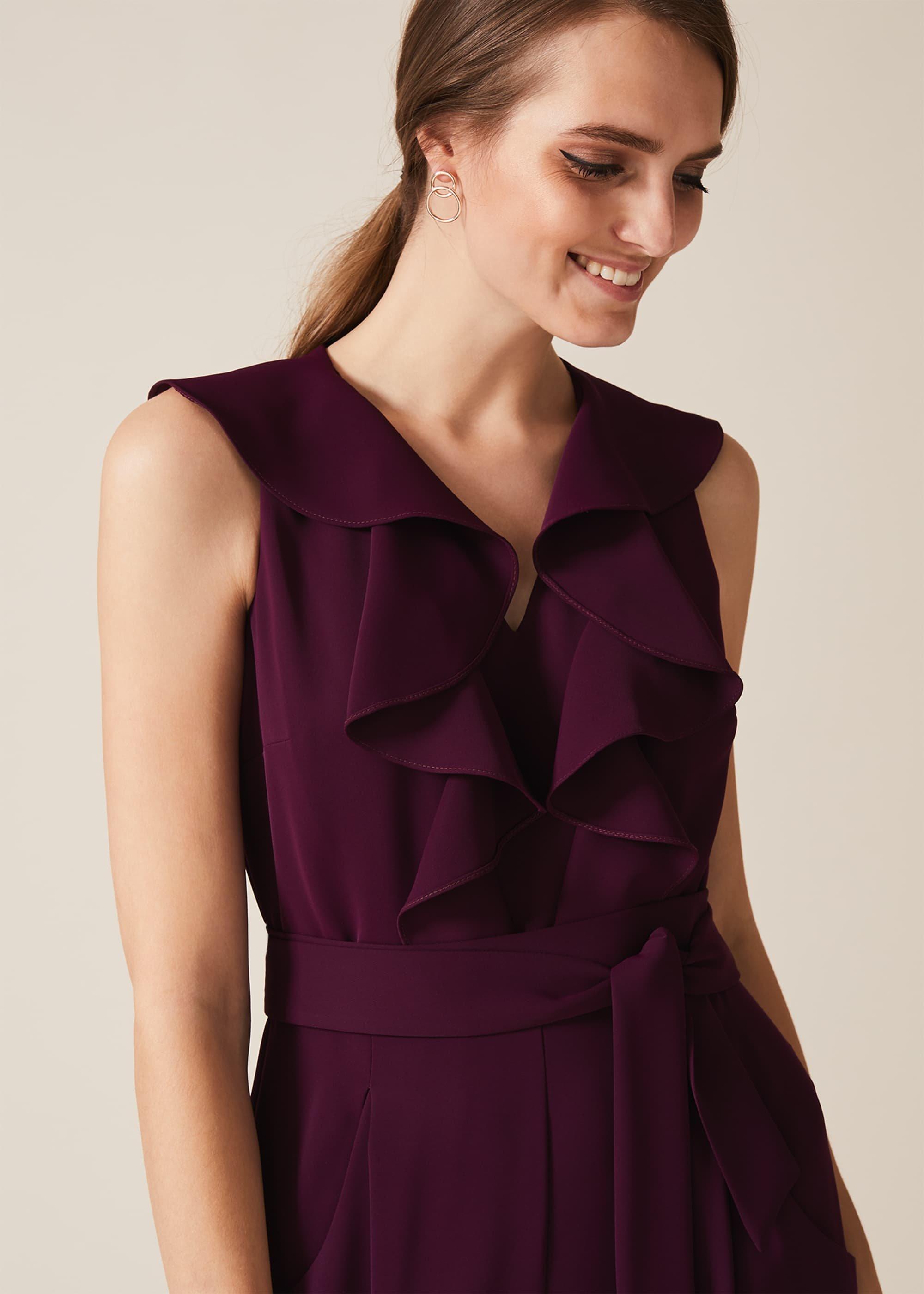 Linda Frill Wrap Jumpsuit