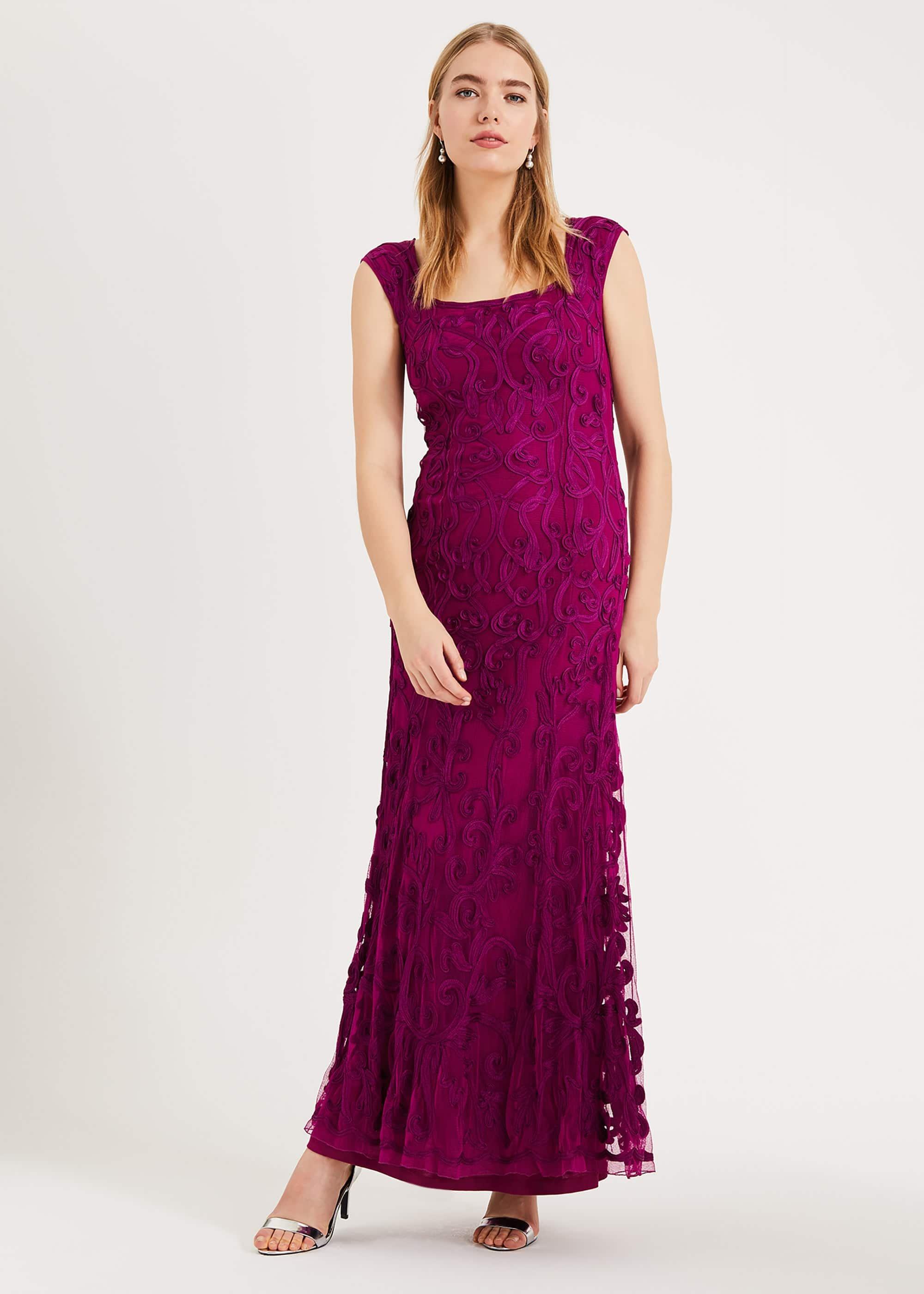 Abbie Tapework Lace Maxi Dress
