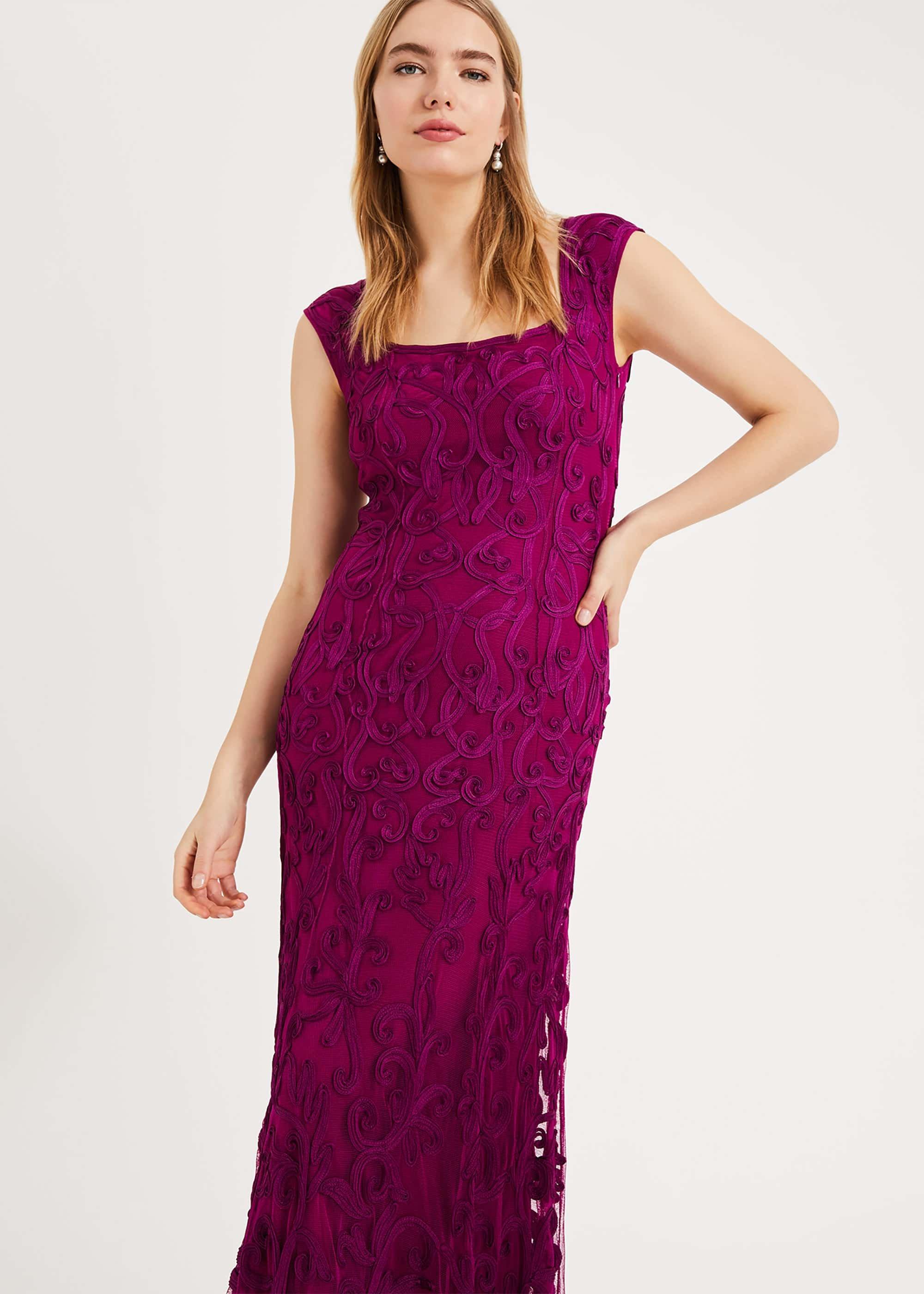 Abbie Tapework Lace Maxi Dress