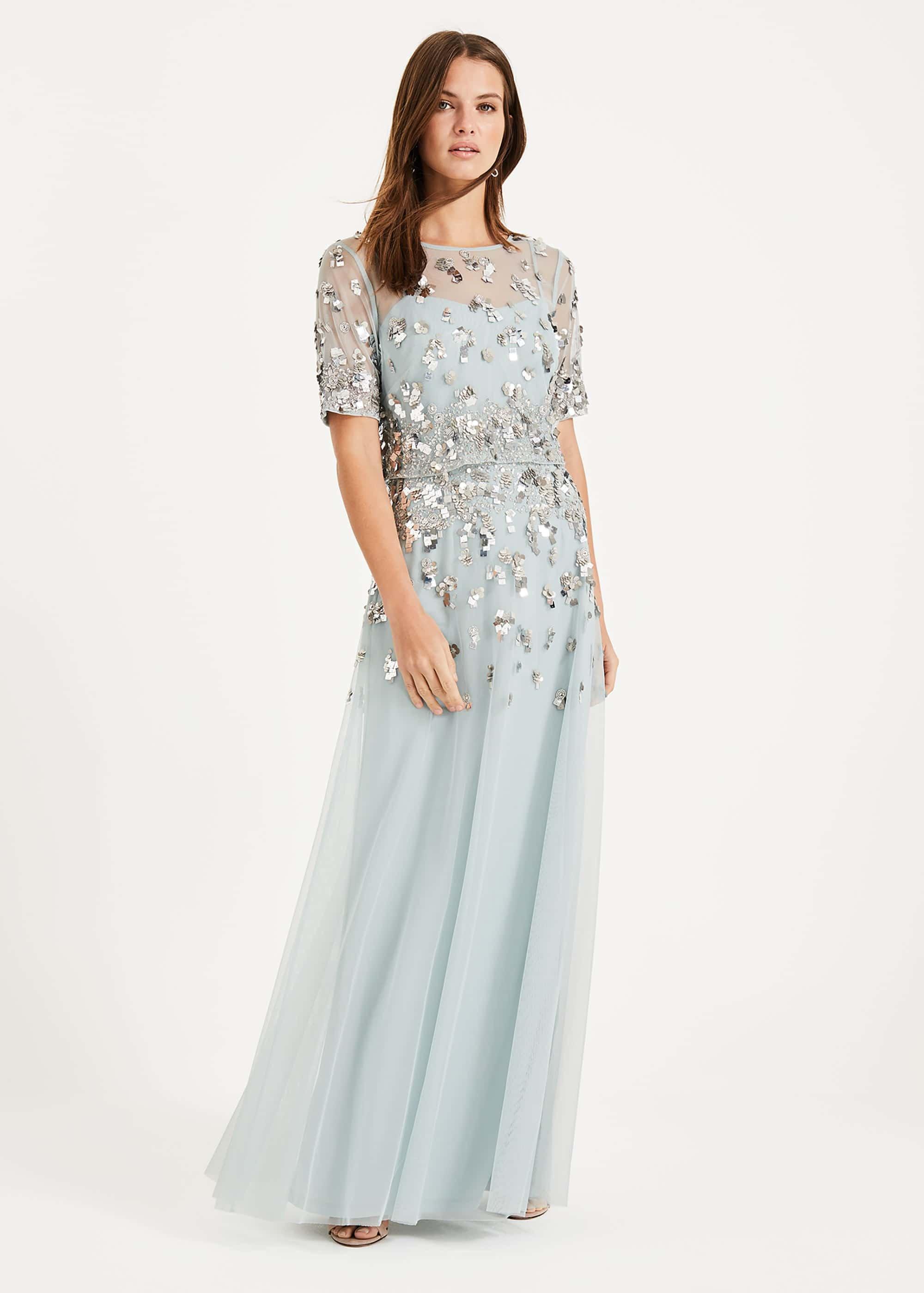 Christina Sequin Maxi Dress