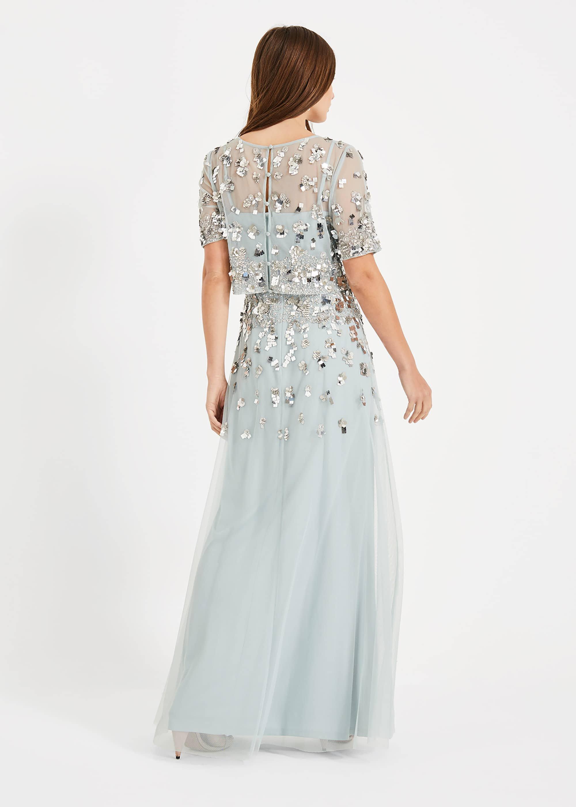 Christina Sequin Maxi Dress