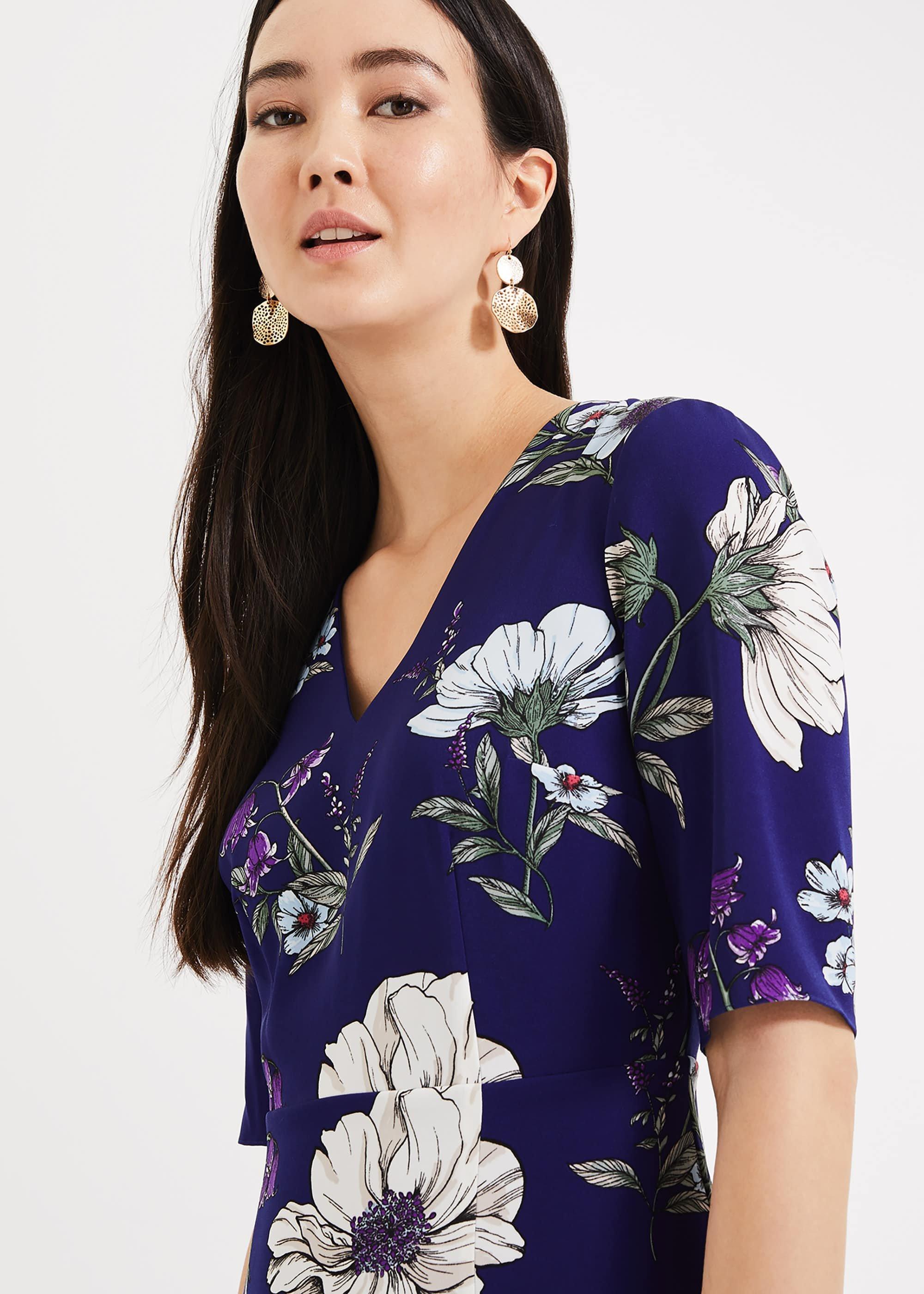 Cheryl Floral Peplum Dress
