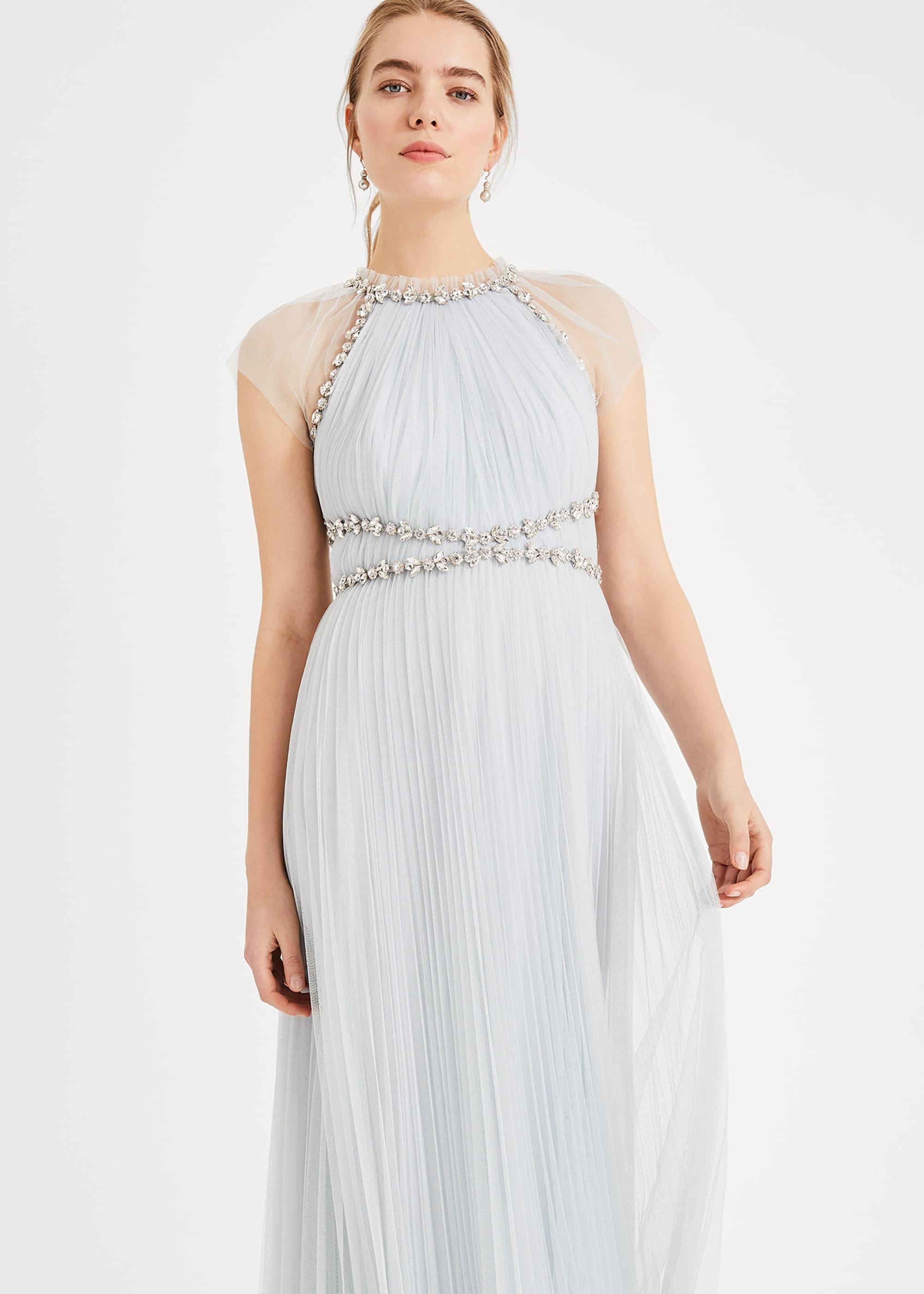 Gerona Pleated Tulle Dress