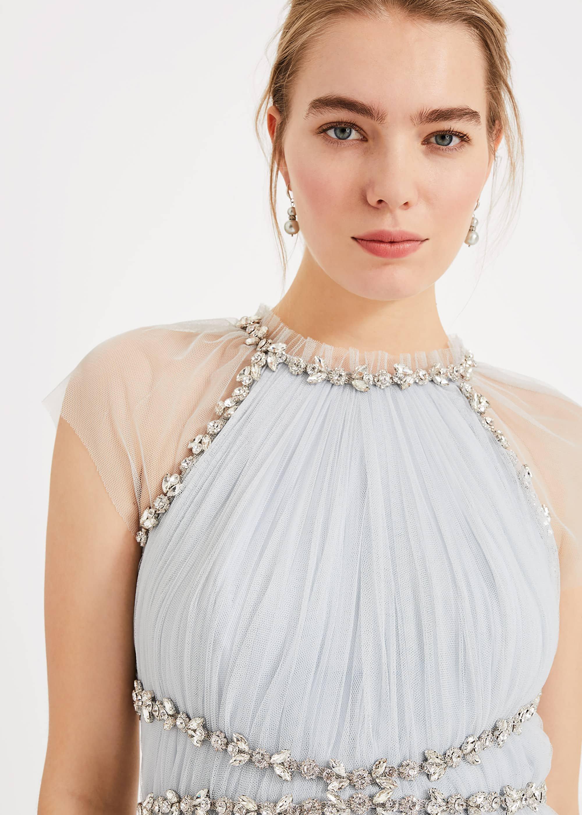 Gerona Pleated Tulle Dress