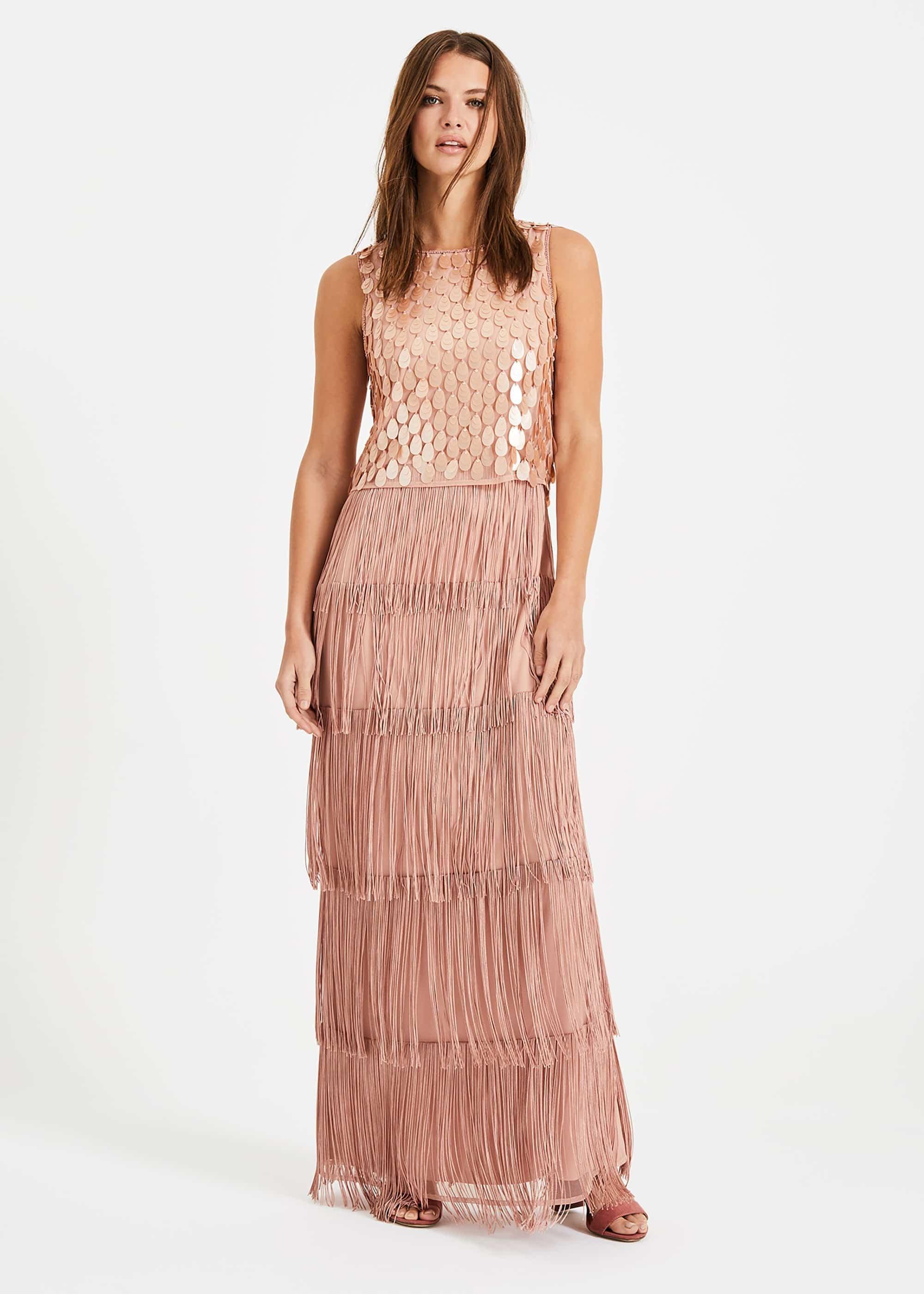 Amandine Fringe Maxi Dress