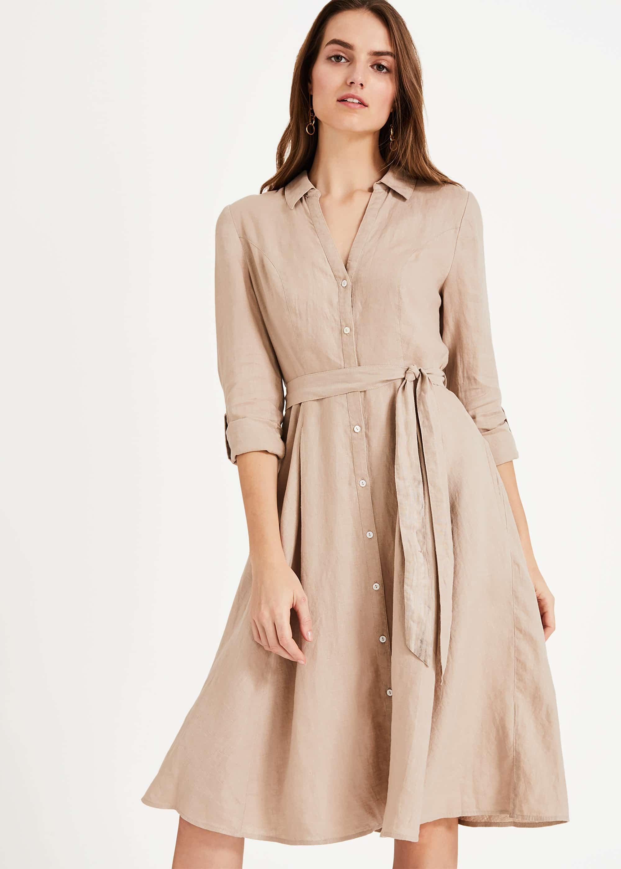 Willa Linen Shirt Dress