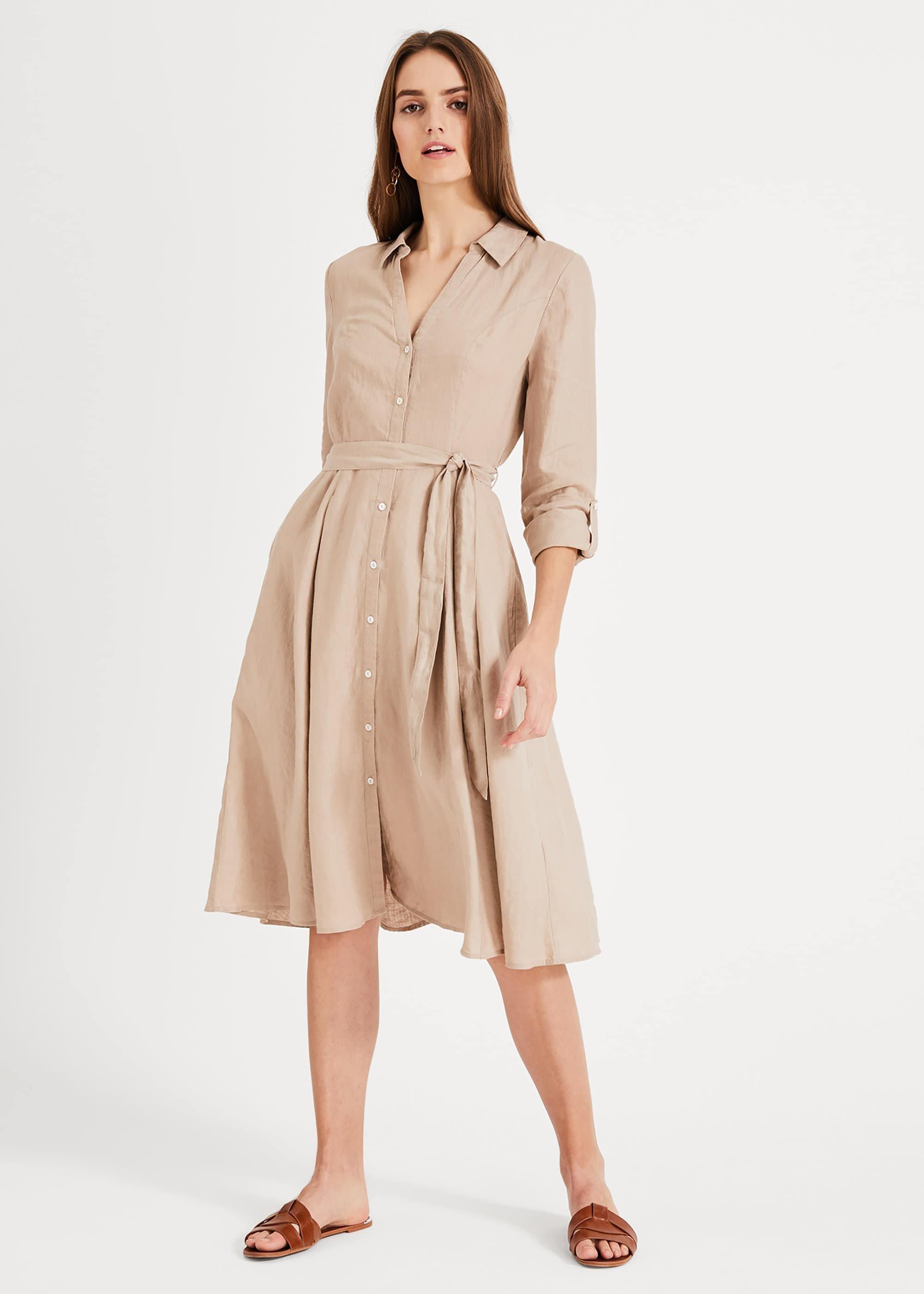 Willa Linen Shirt Dress