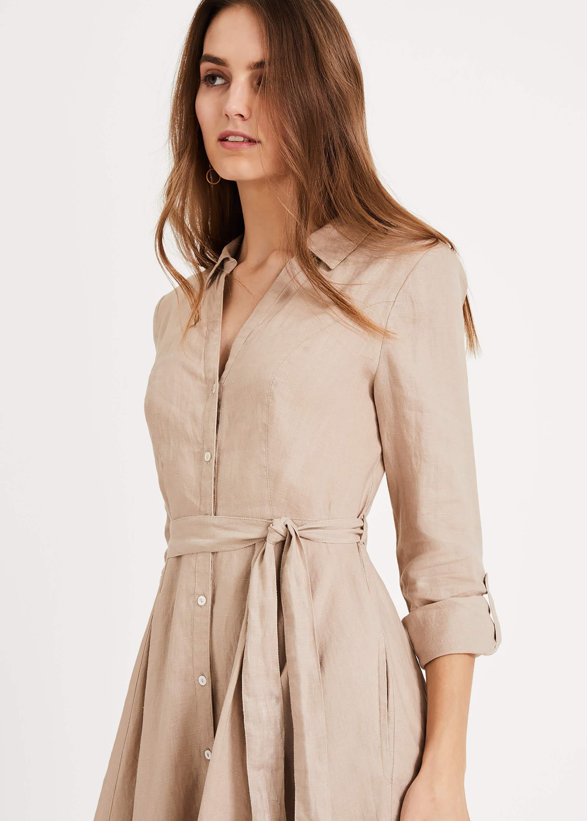 Willa Linen Shirt Dress