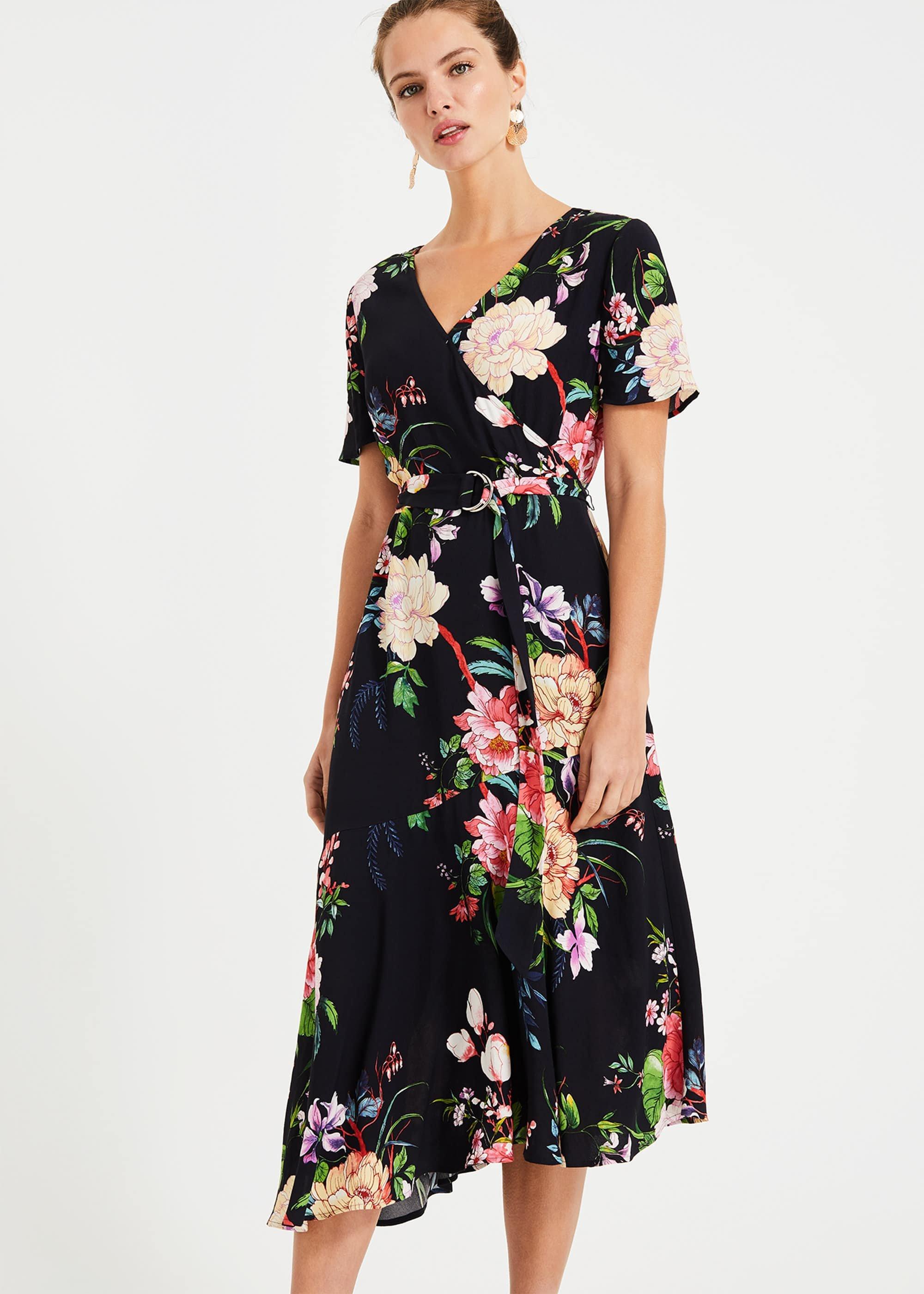 Evadine-Rose Print Dress