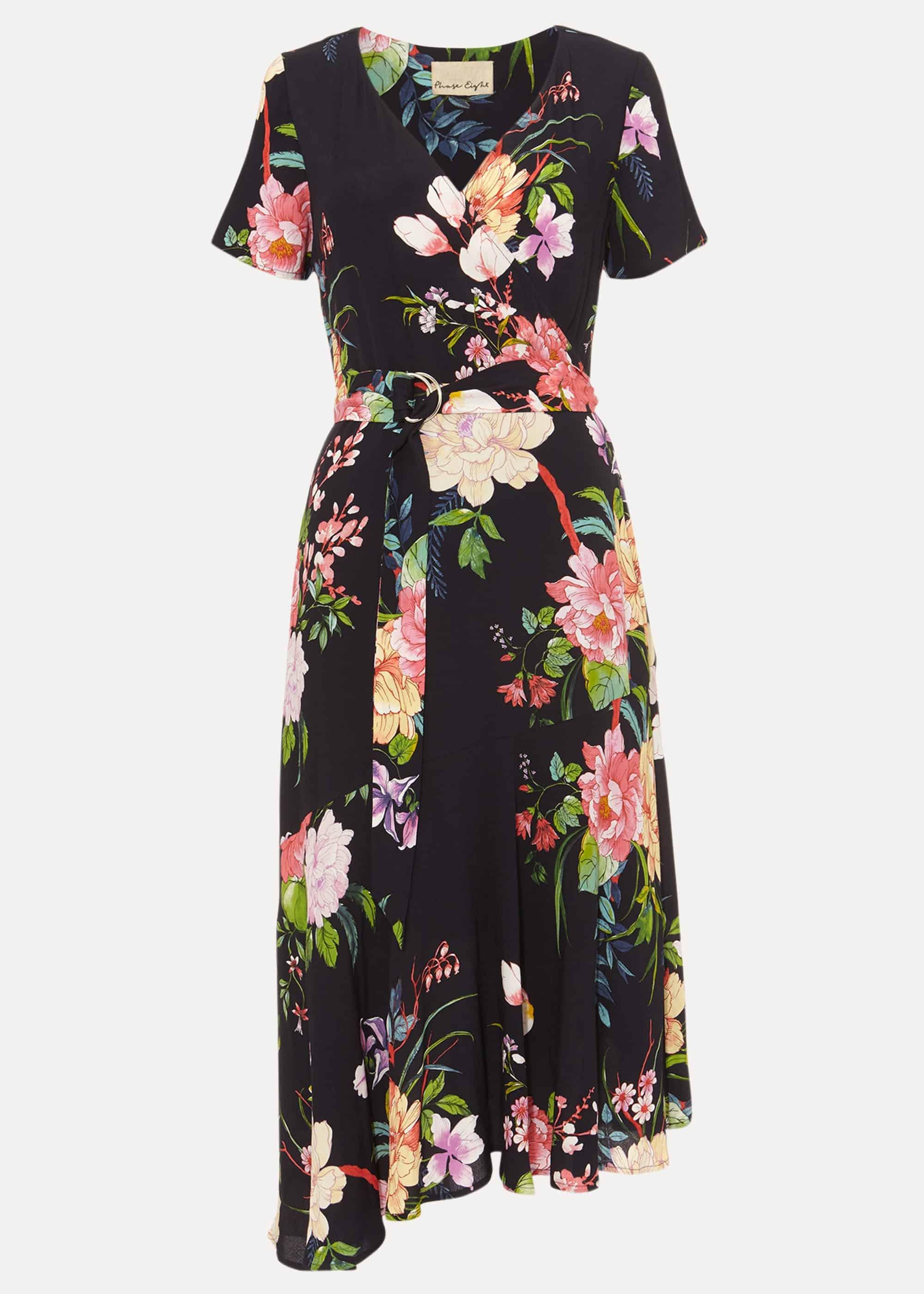 Evadine-Rose Print Dress