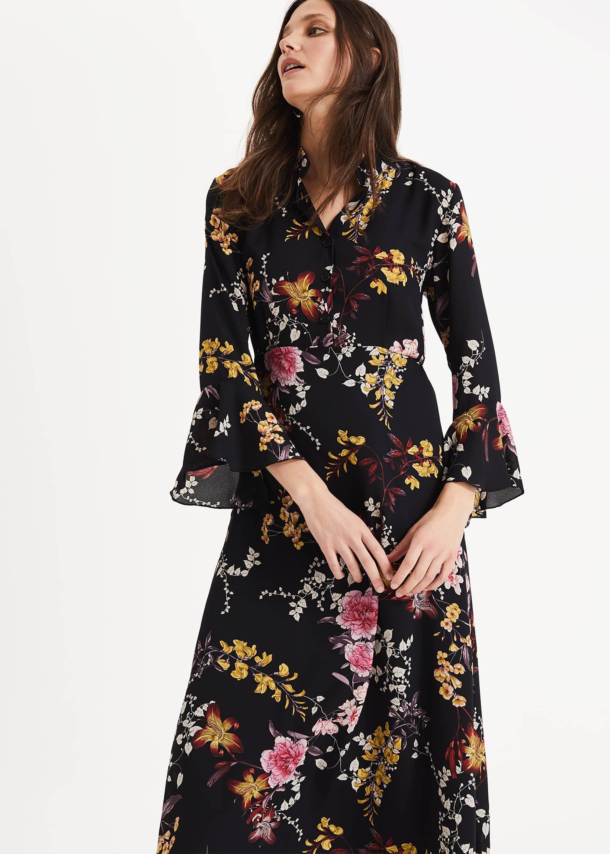 Claude Floral Shirt Dress