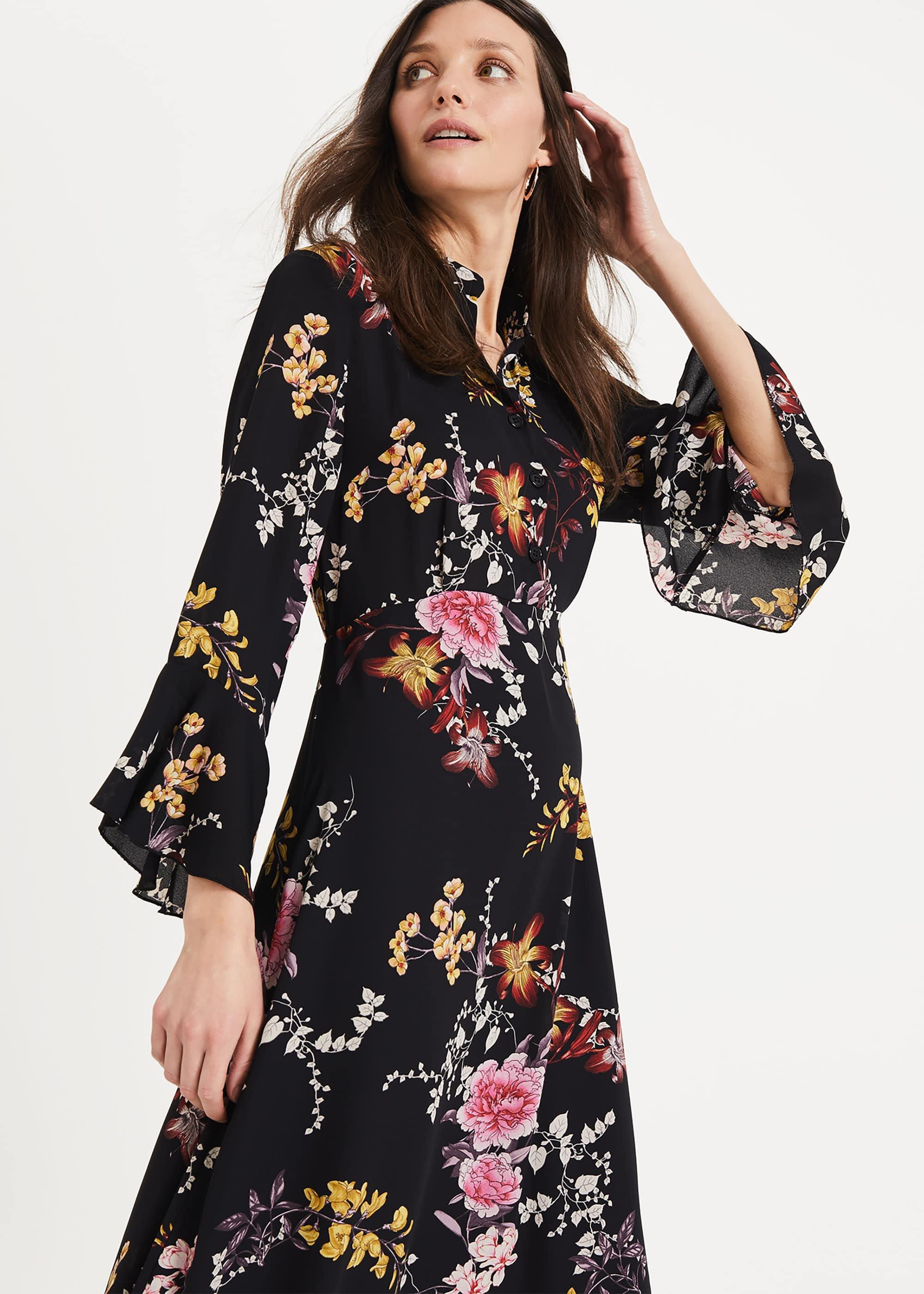 Claude Floral Shirt Dress