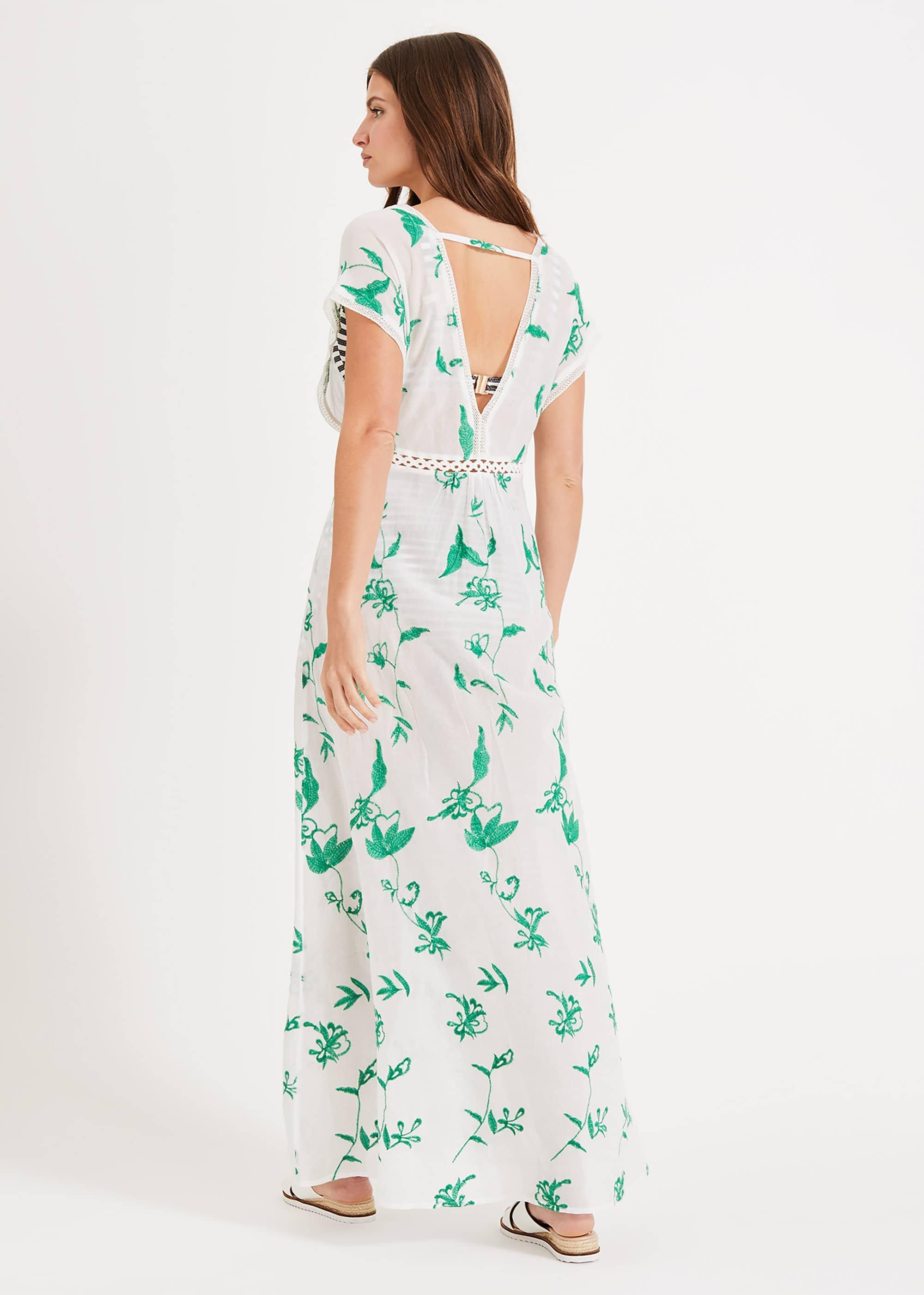 Ebony Embroidered Maxi Dress