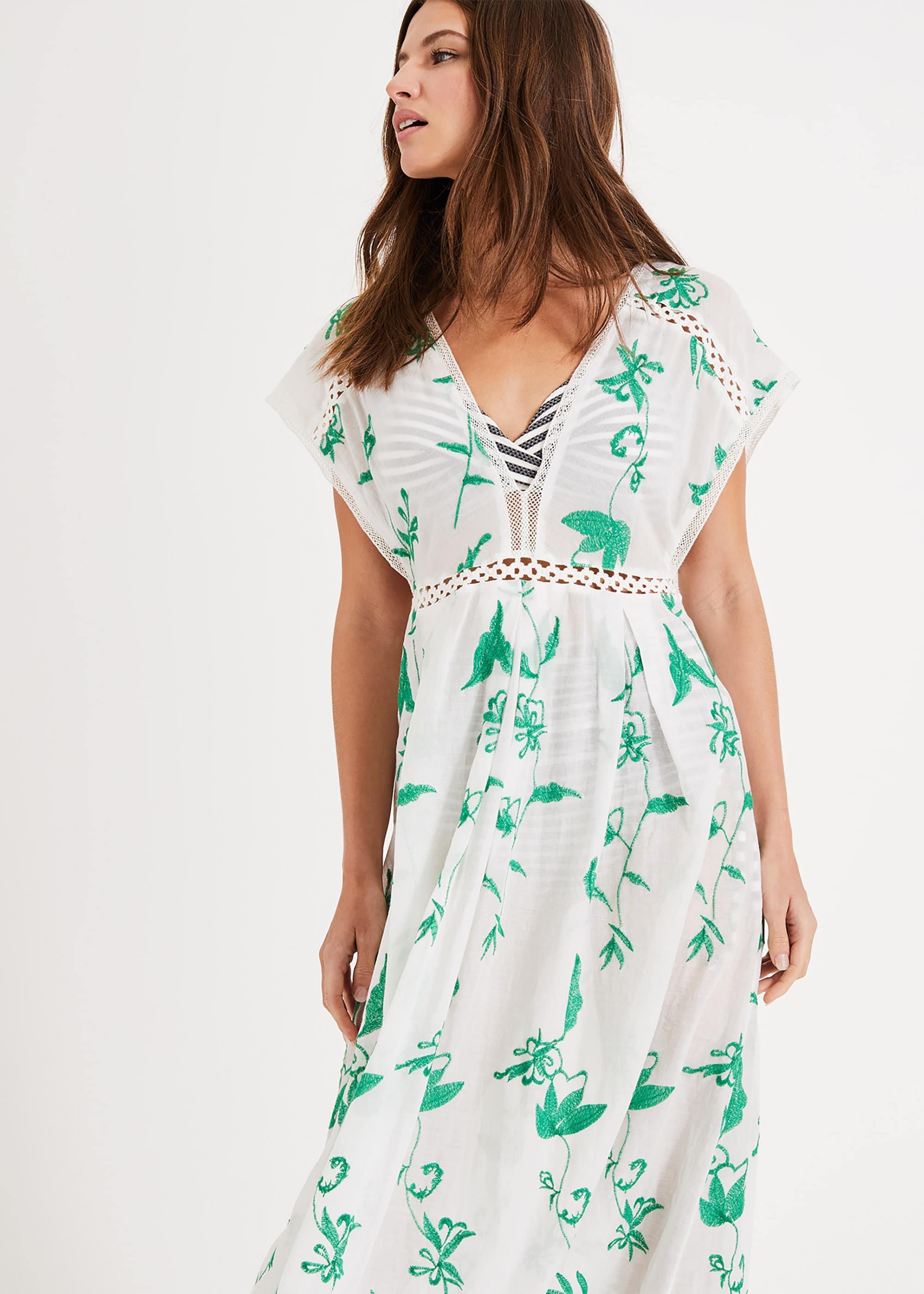 Ebony Embroidered Maxi Dress