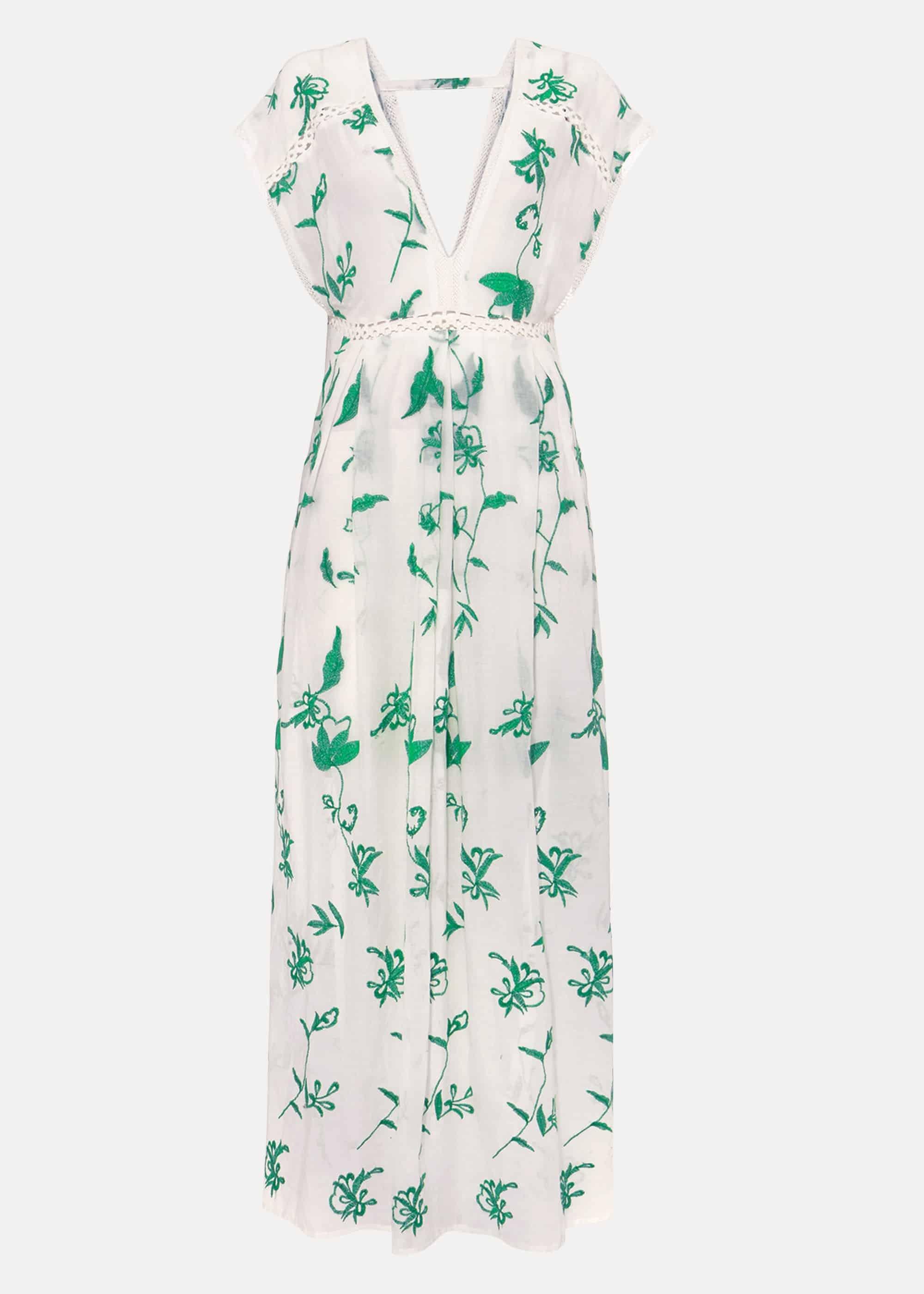 Ebony Embroidered Maxi Dress