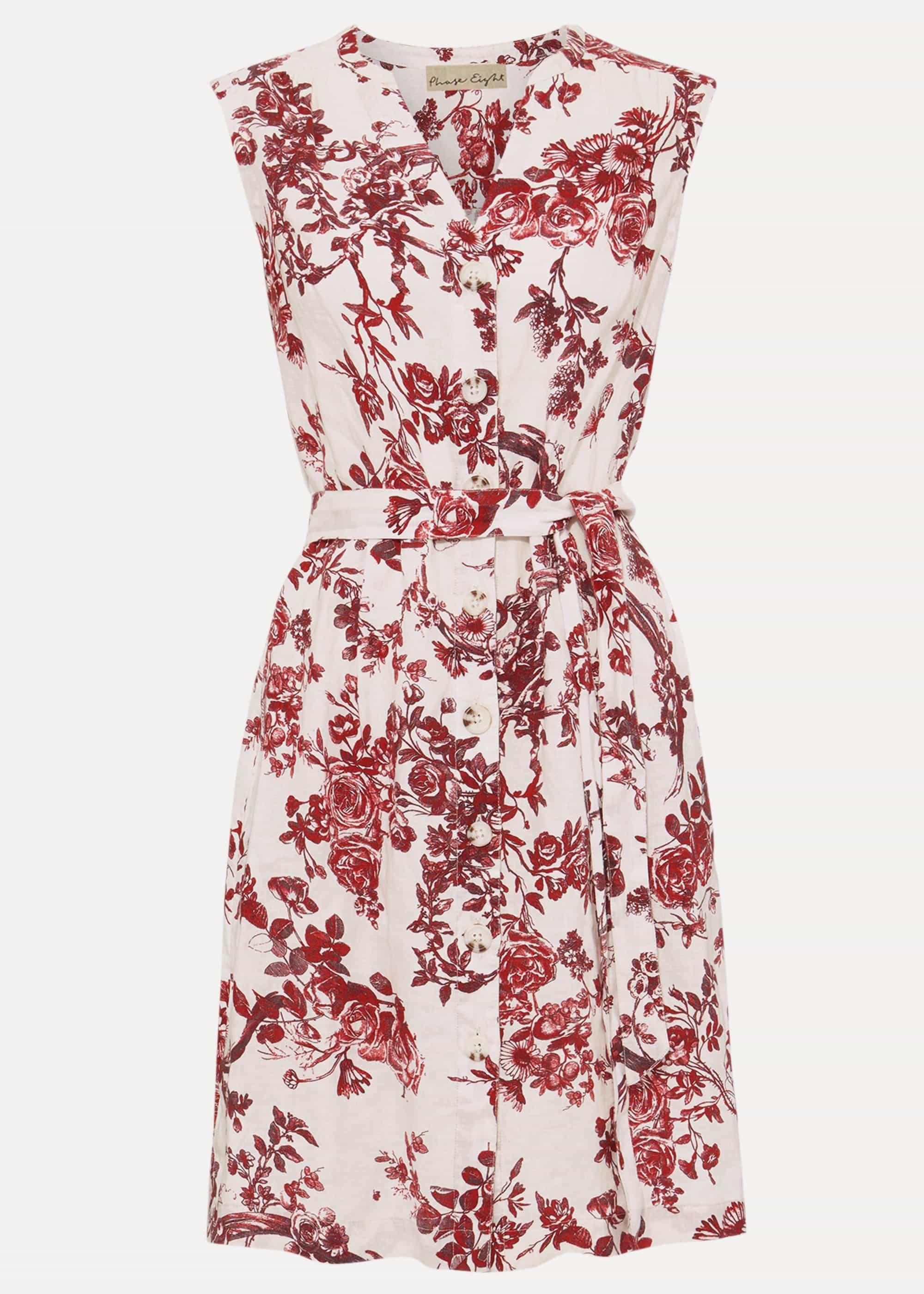 Toile De Jouy Linen Dress