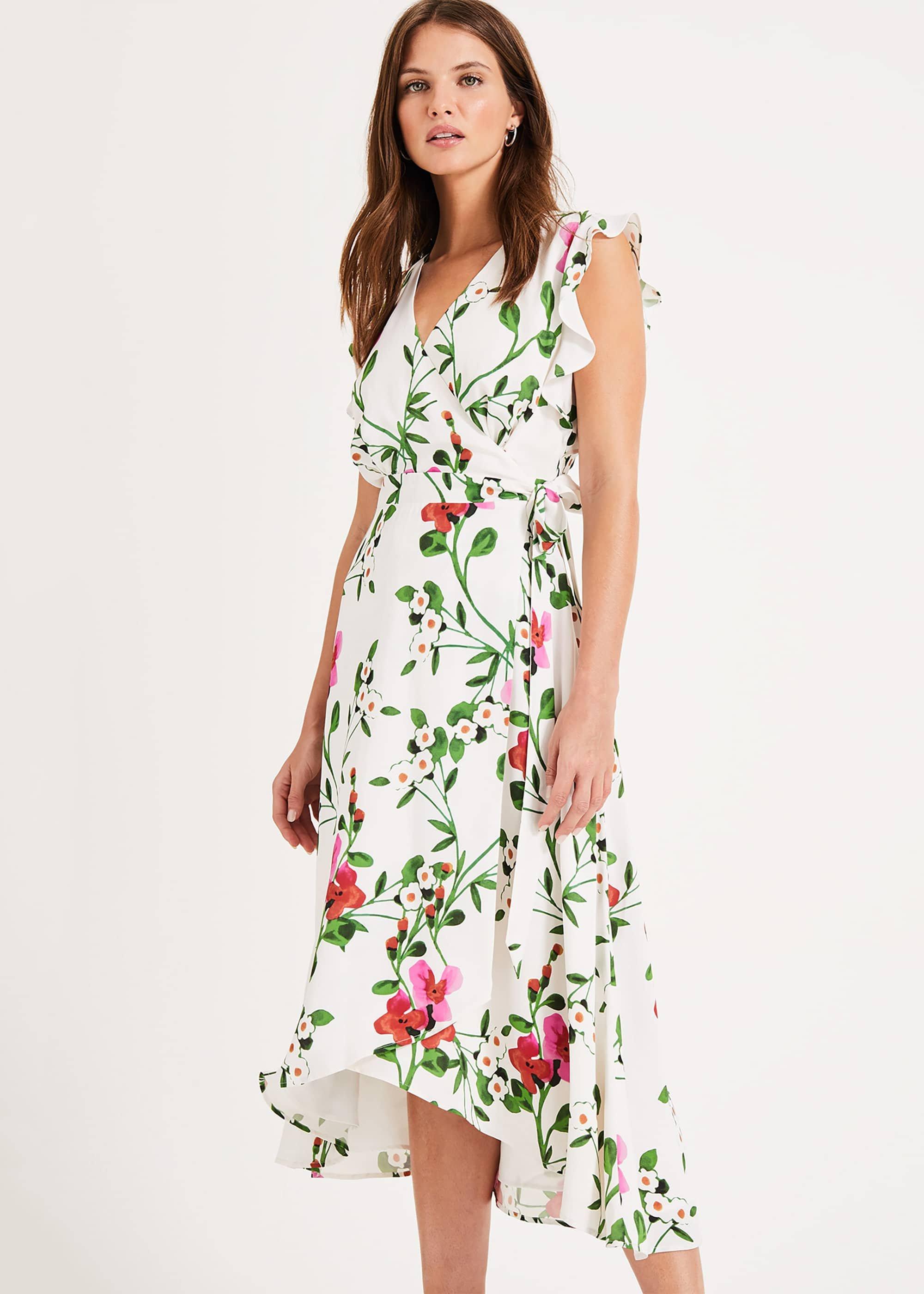 Posy Printed Wrap Dress