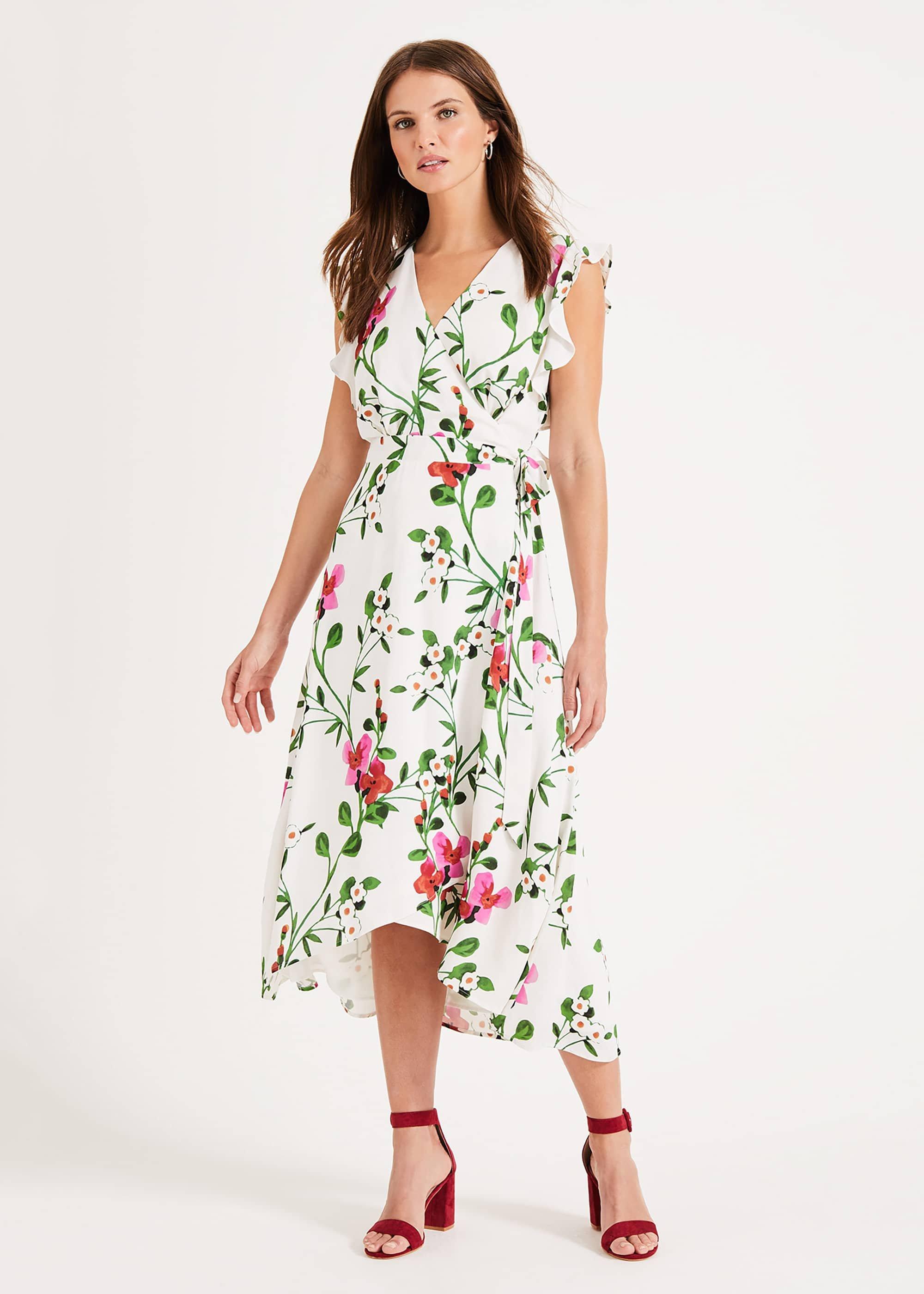 Posy Printed Wrap Dress