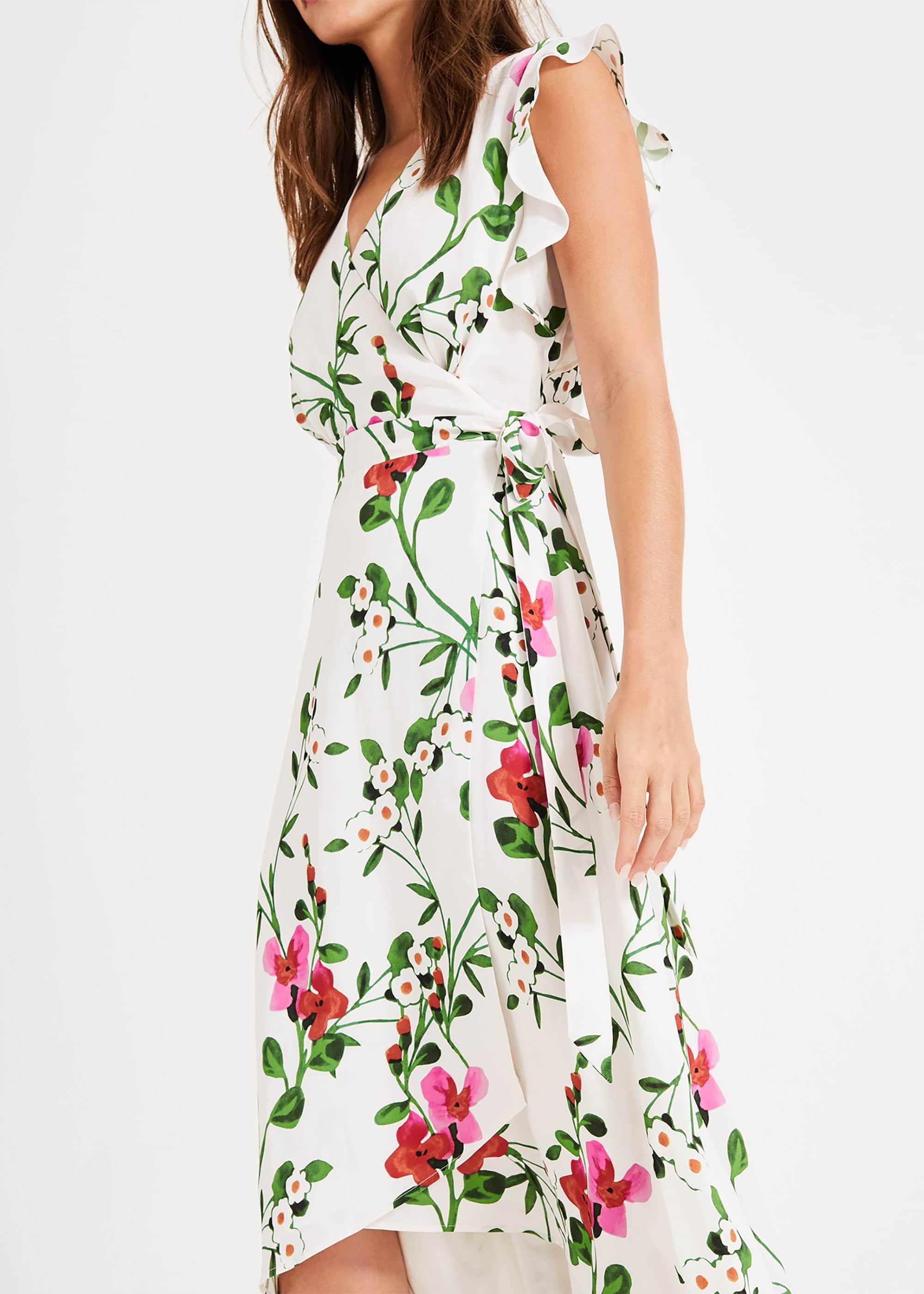 Posy Printed Wrap Dress