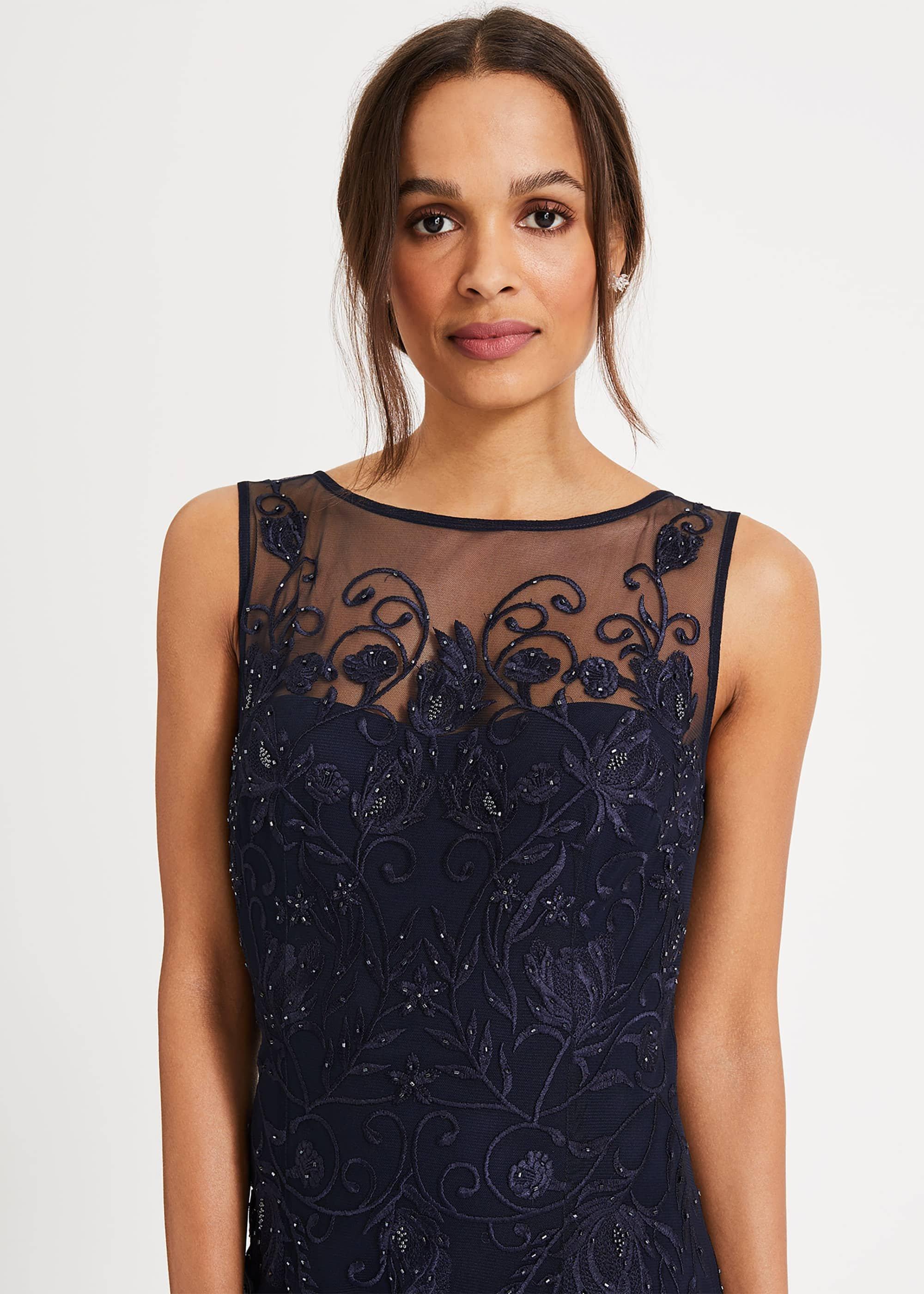 Cecilia Embroidered Maxi Dress