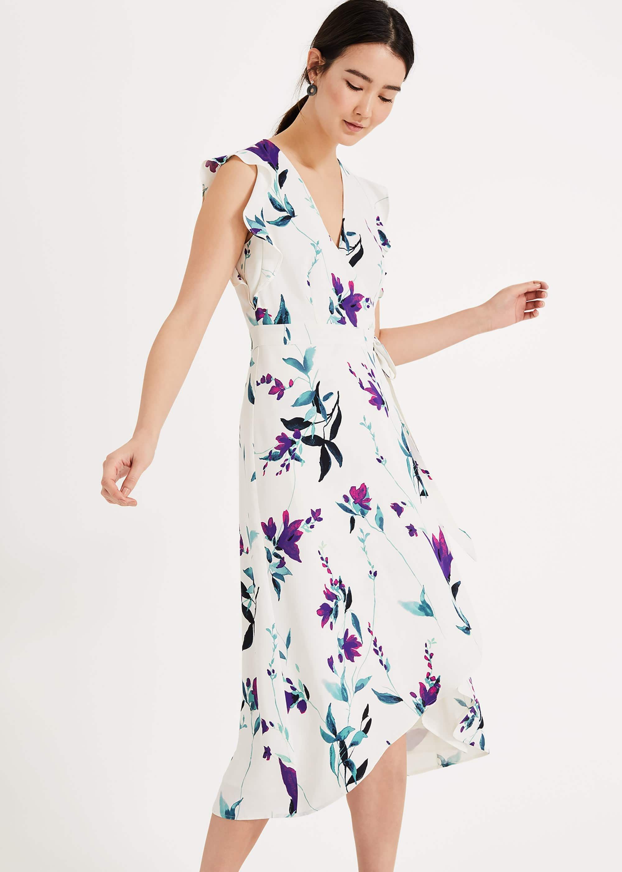Caylana Print Wrap Dress