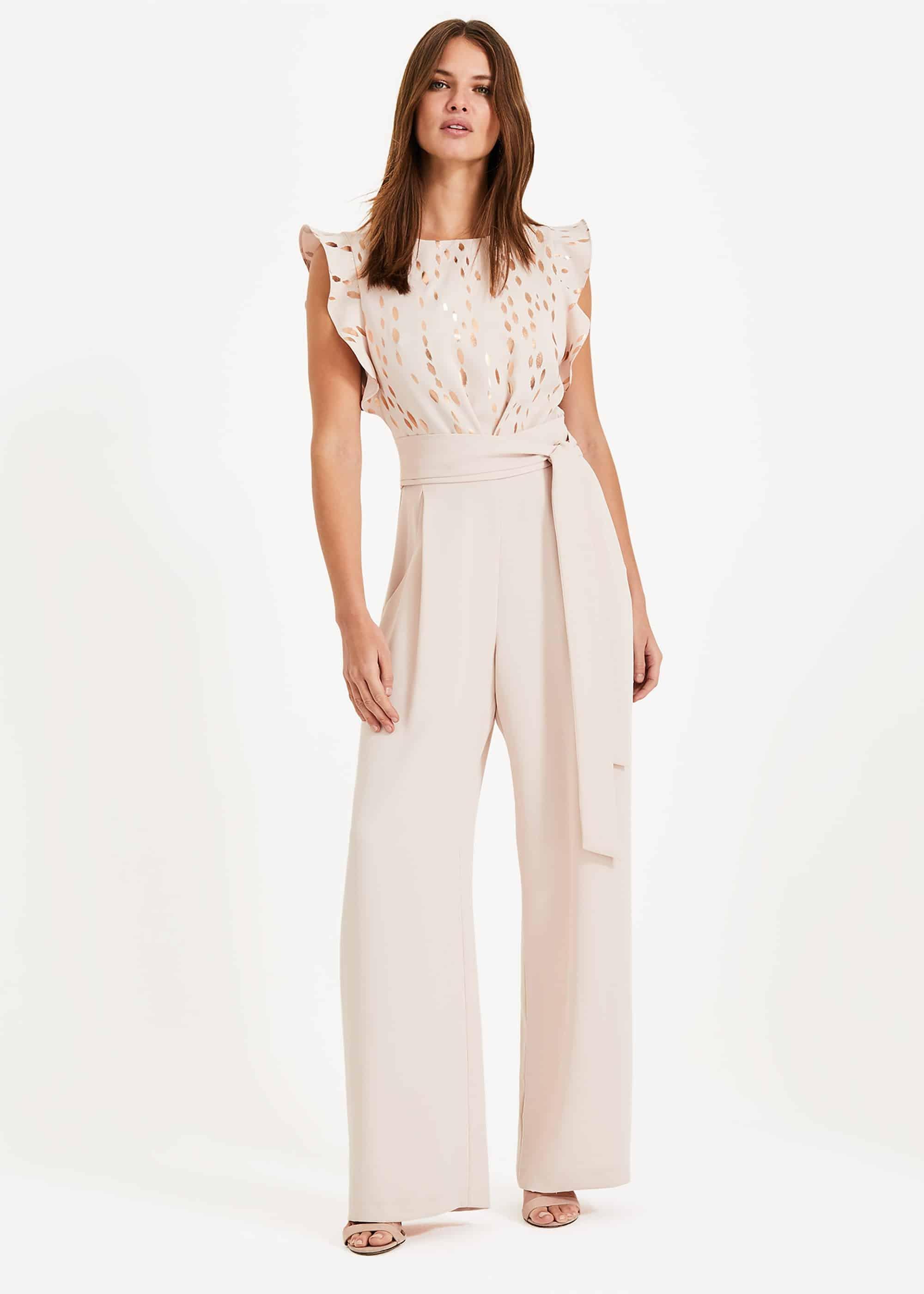 Victoriana Foil Print Jumpsuit