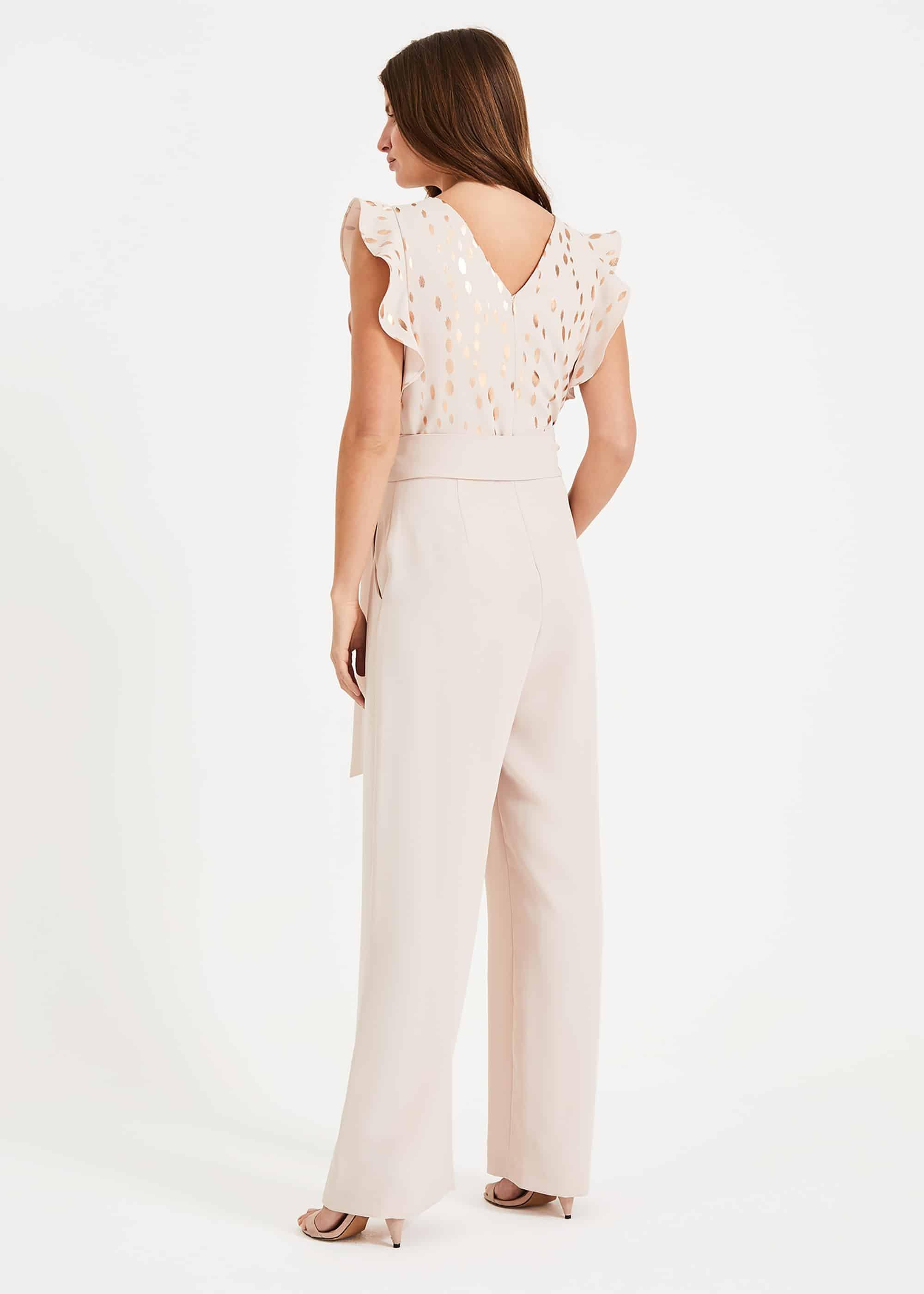 Victoriana Foil Print Jumpsuit