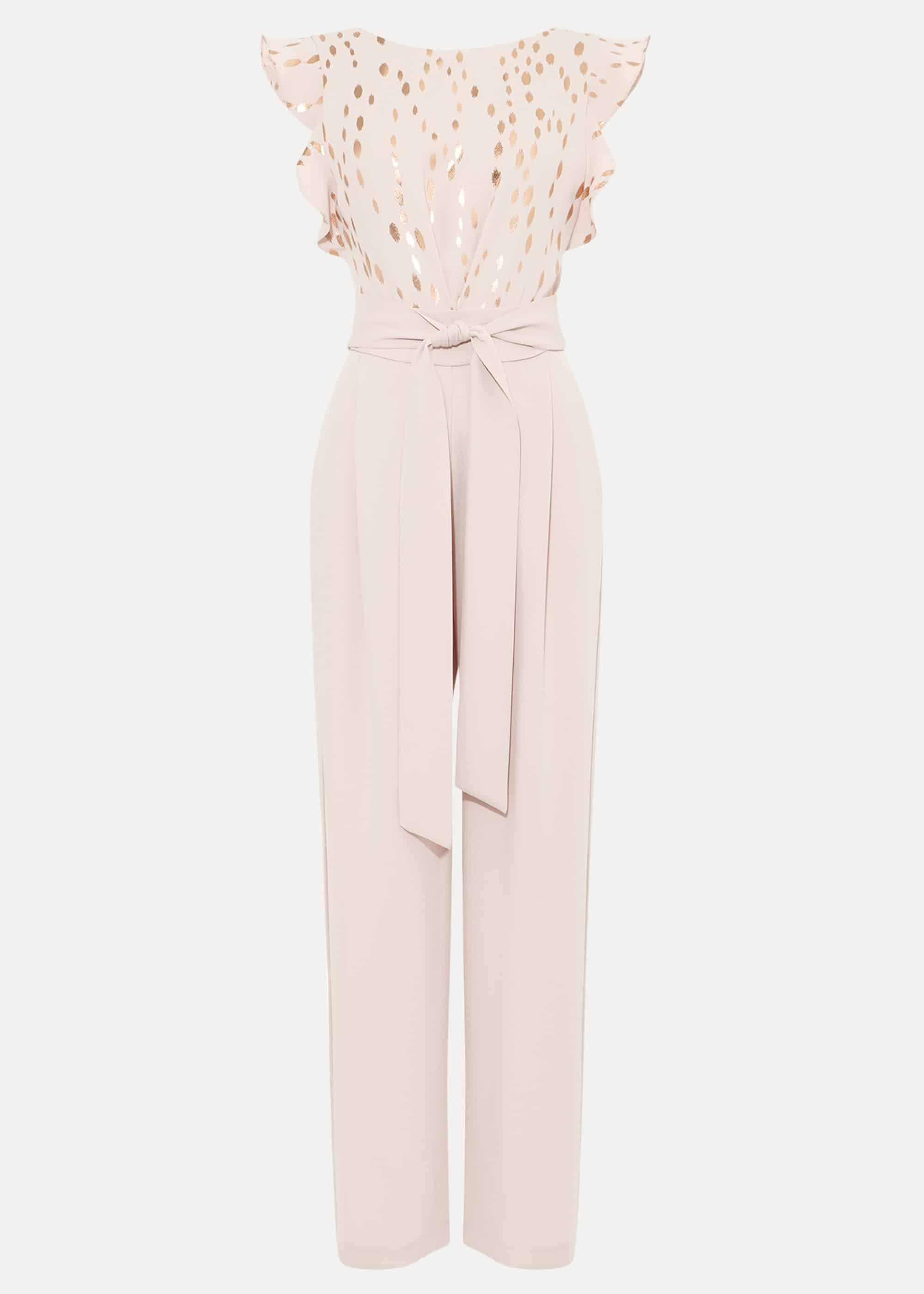 Victoriana Foil Print Jumpsuit