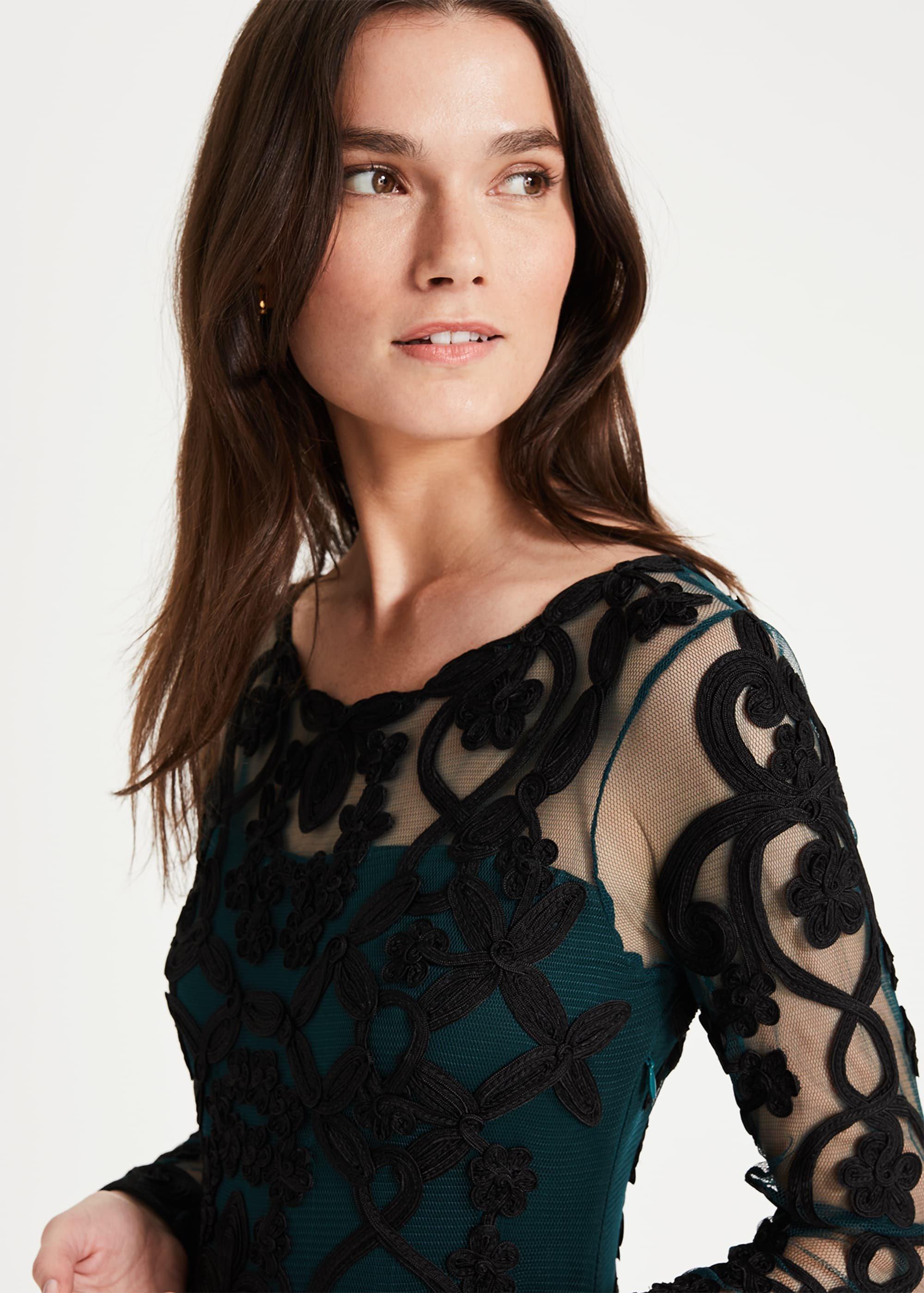 Cristine Tapework Lace Dress