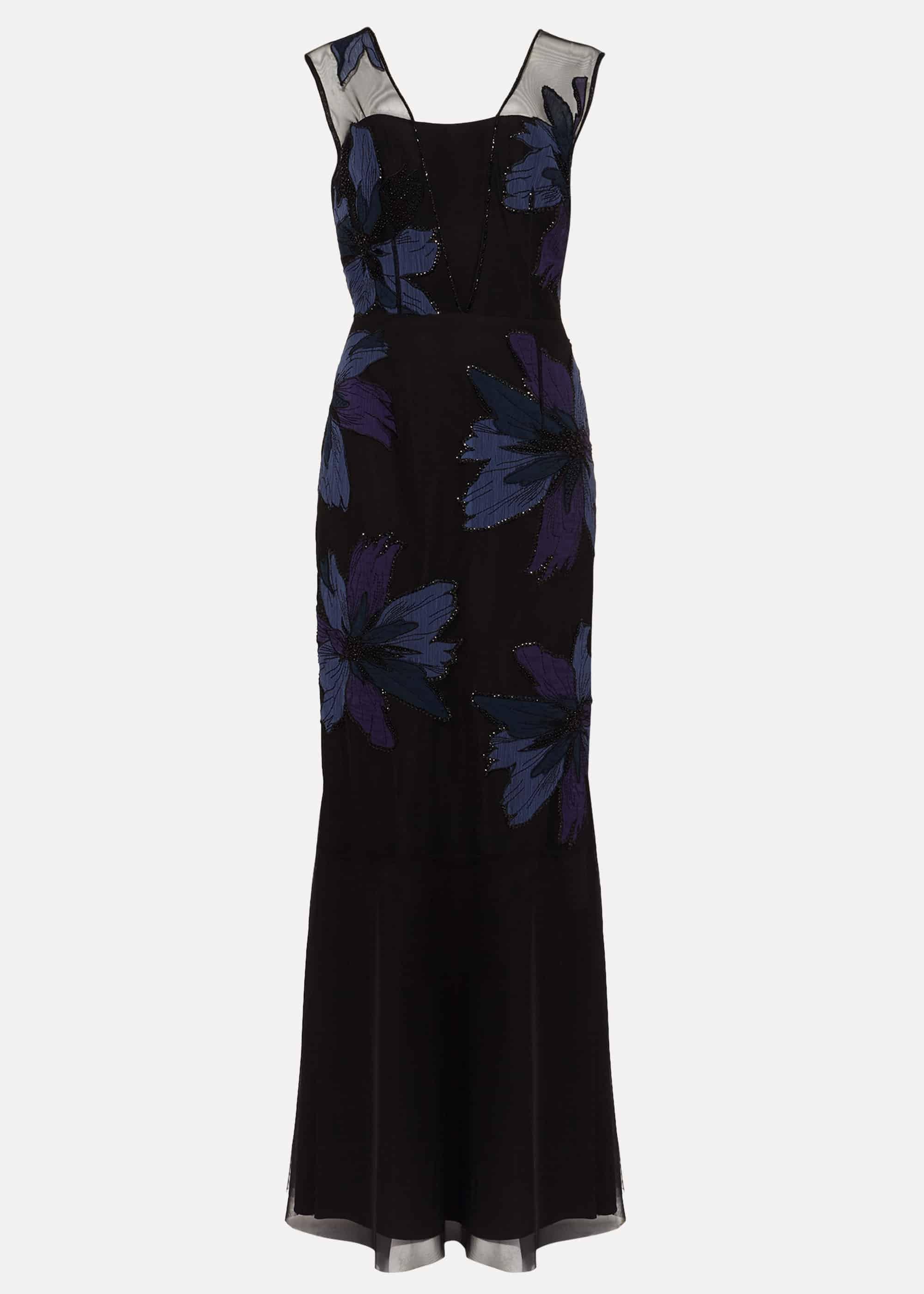 Barbara Applique Floral Dress
