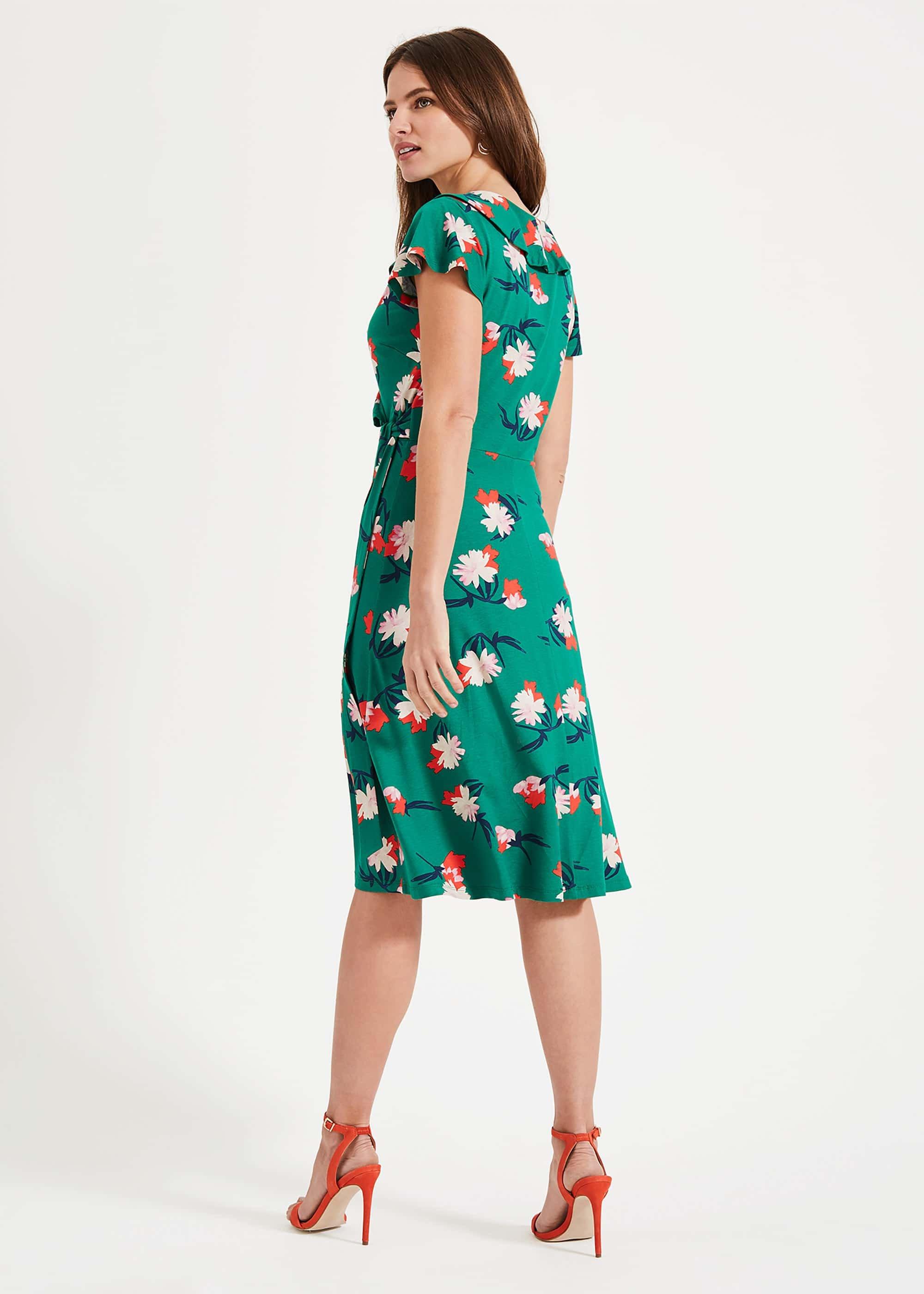 Irene Printed Wrap Dress