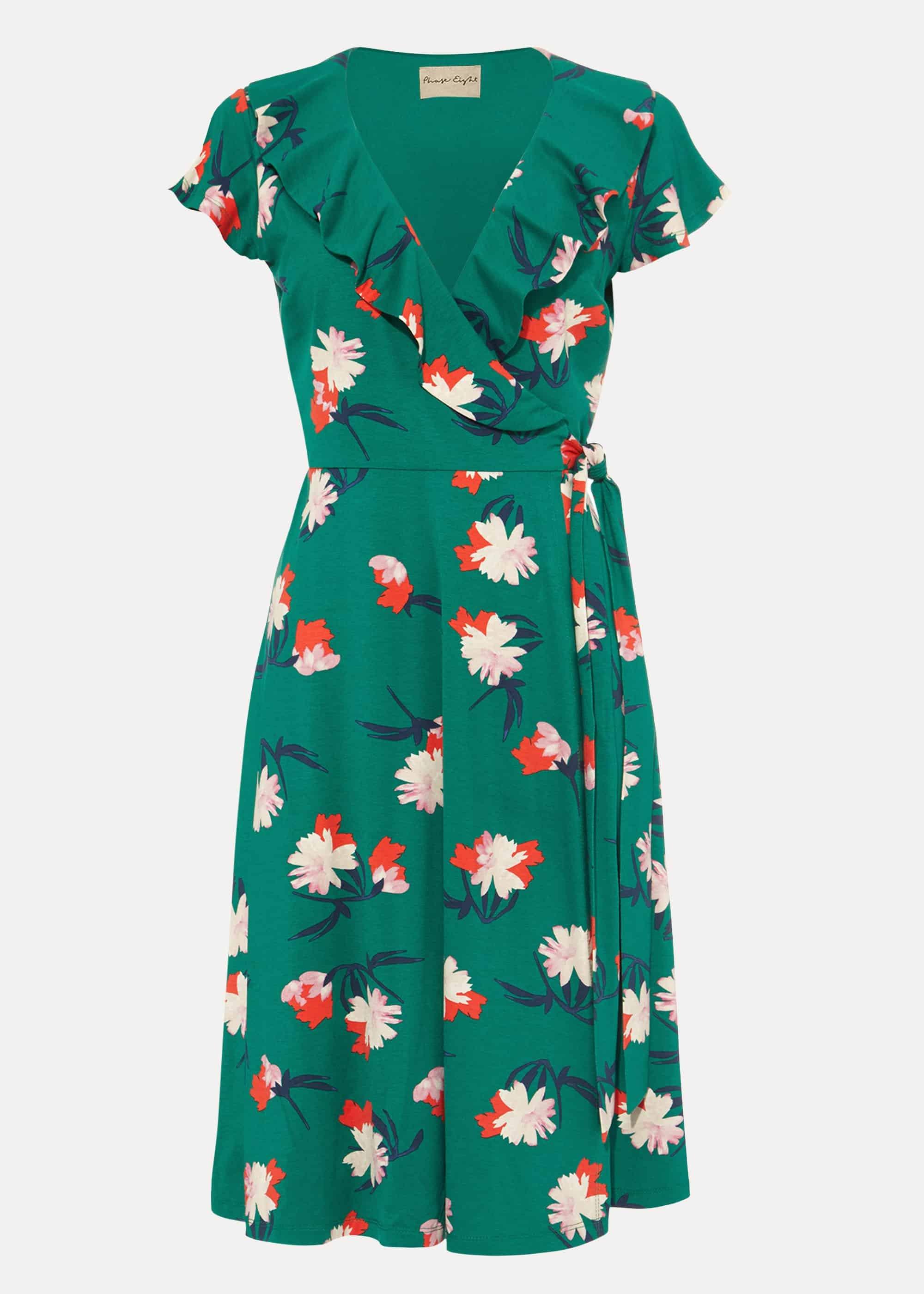 Irene Printed Wrap Dress