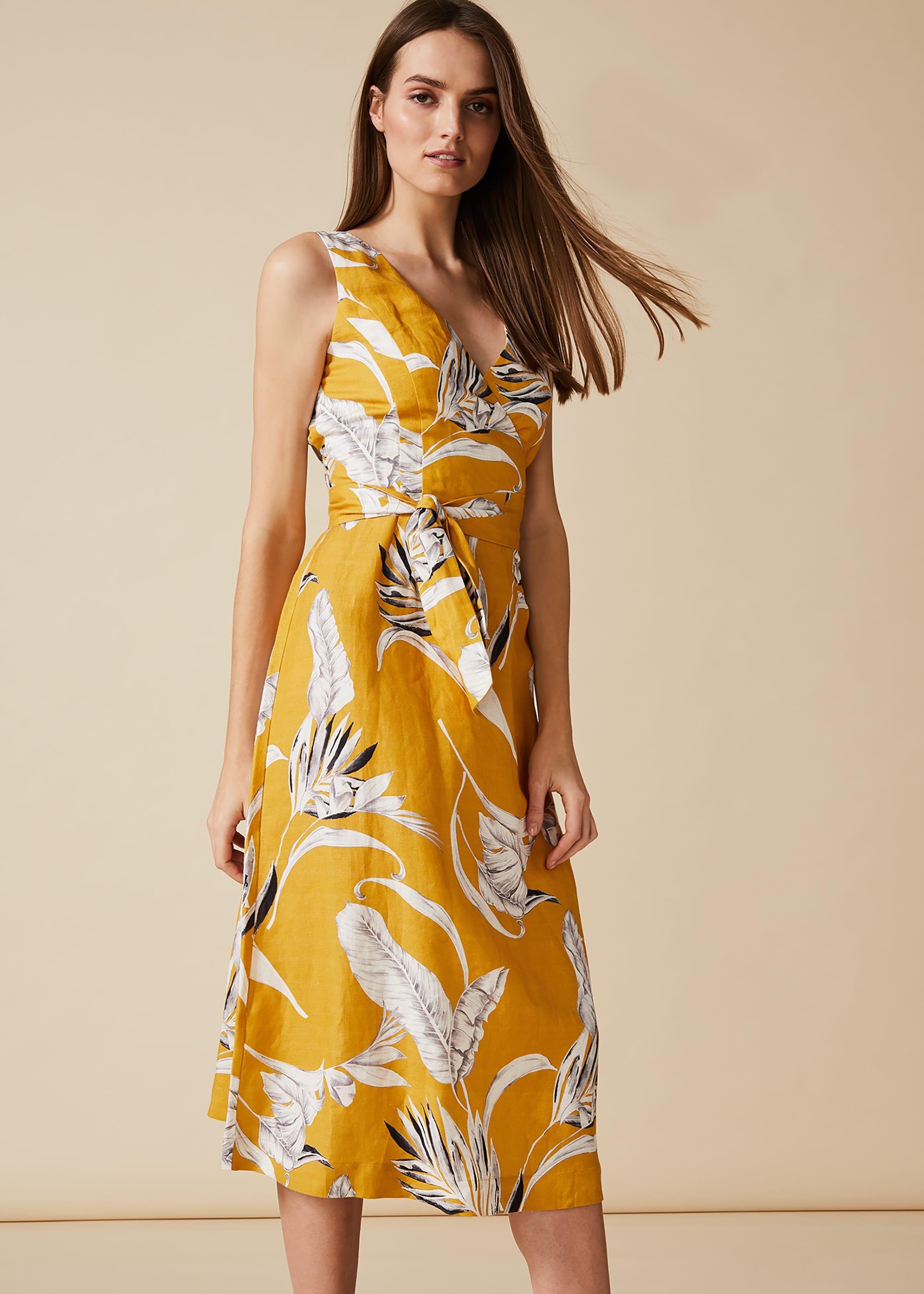 Shaniya Printed Linen Dress