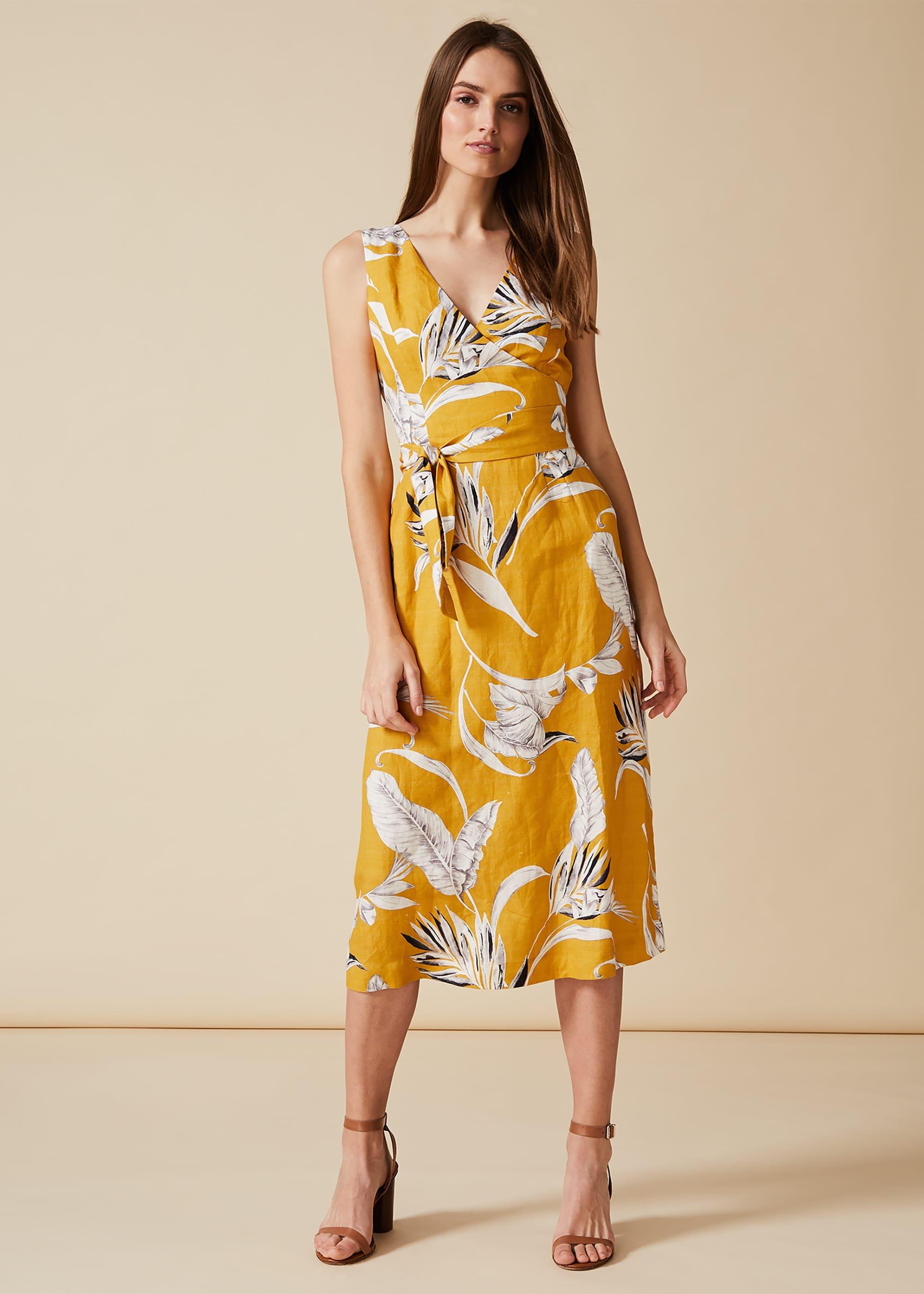 Shaniya Printed Linen Dress