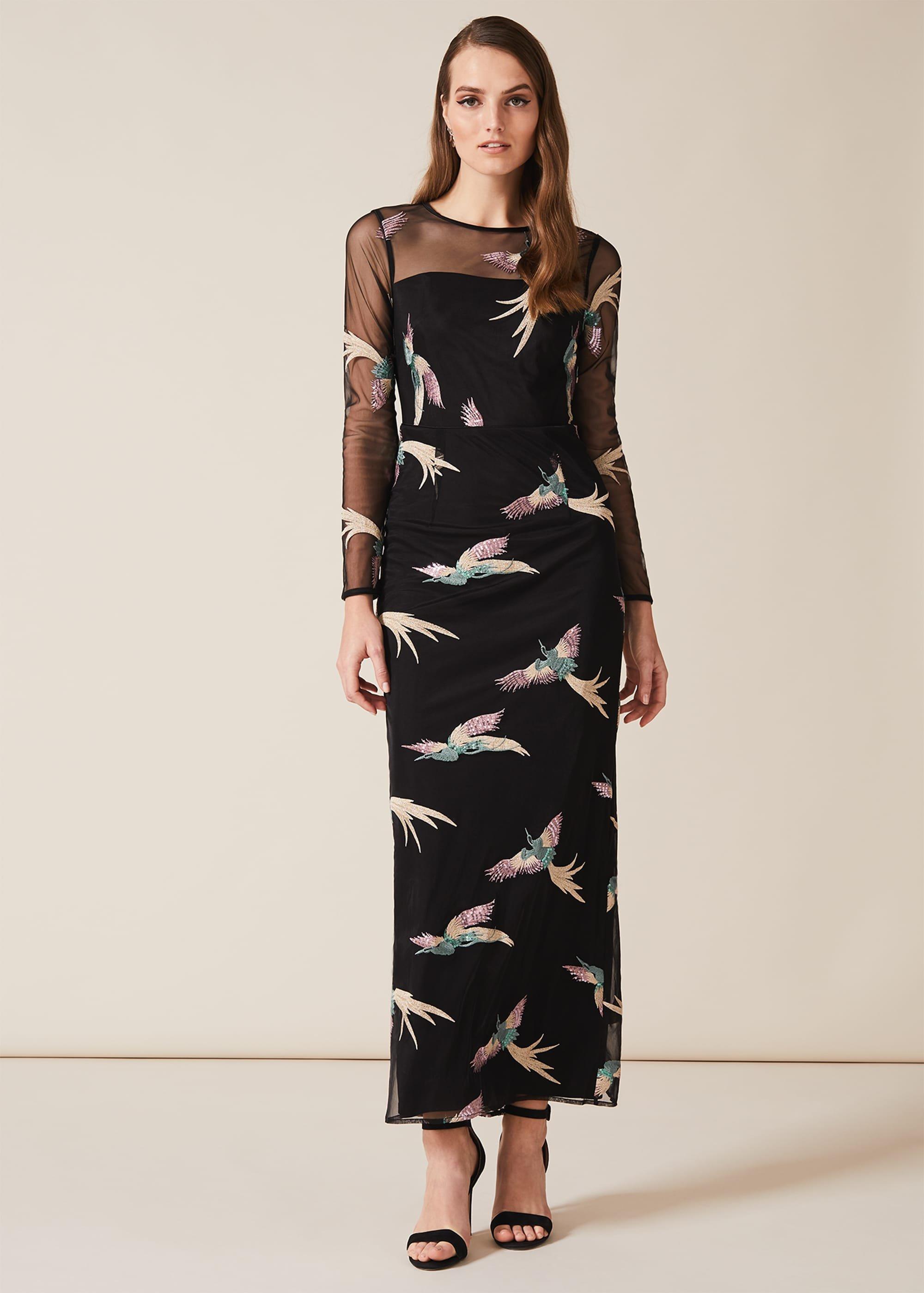 Astrid Embroidered Bird Dress