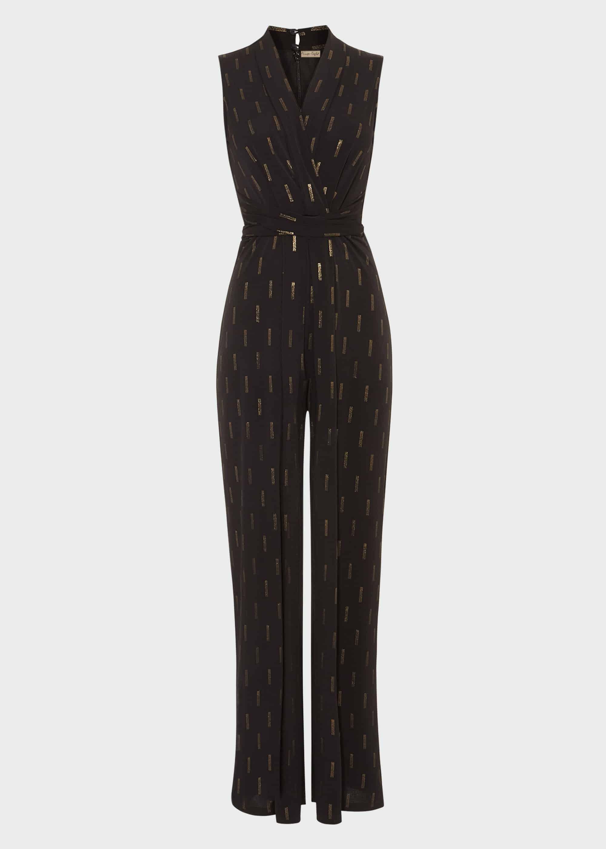 Tia Foil Print Jumpsuit
