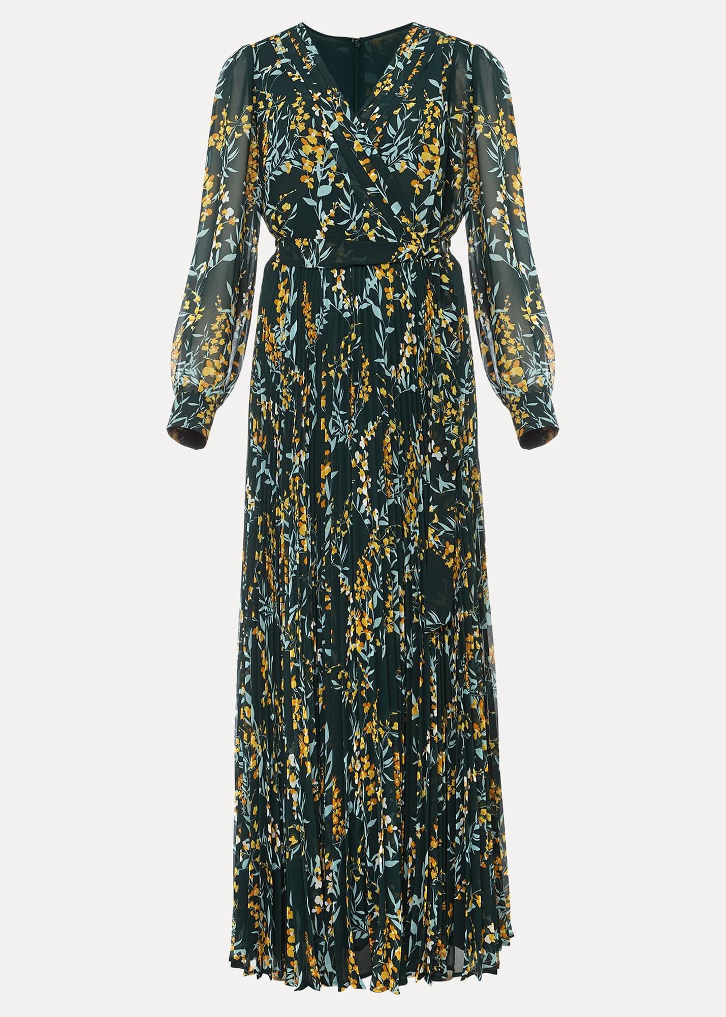 Carmen Pleated Maxi Dress